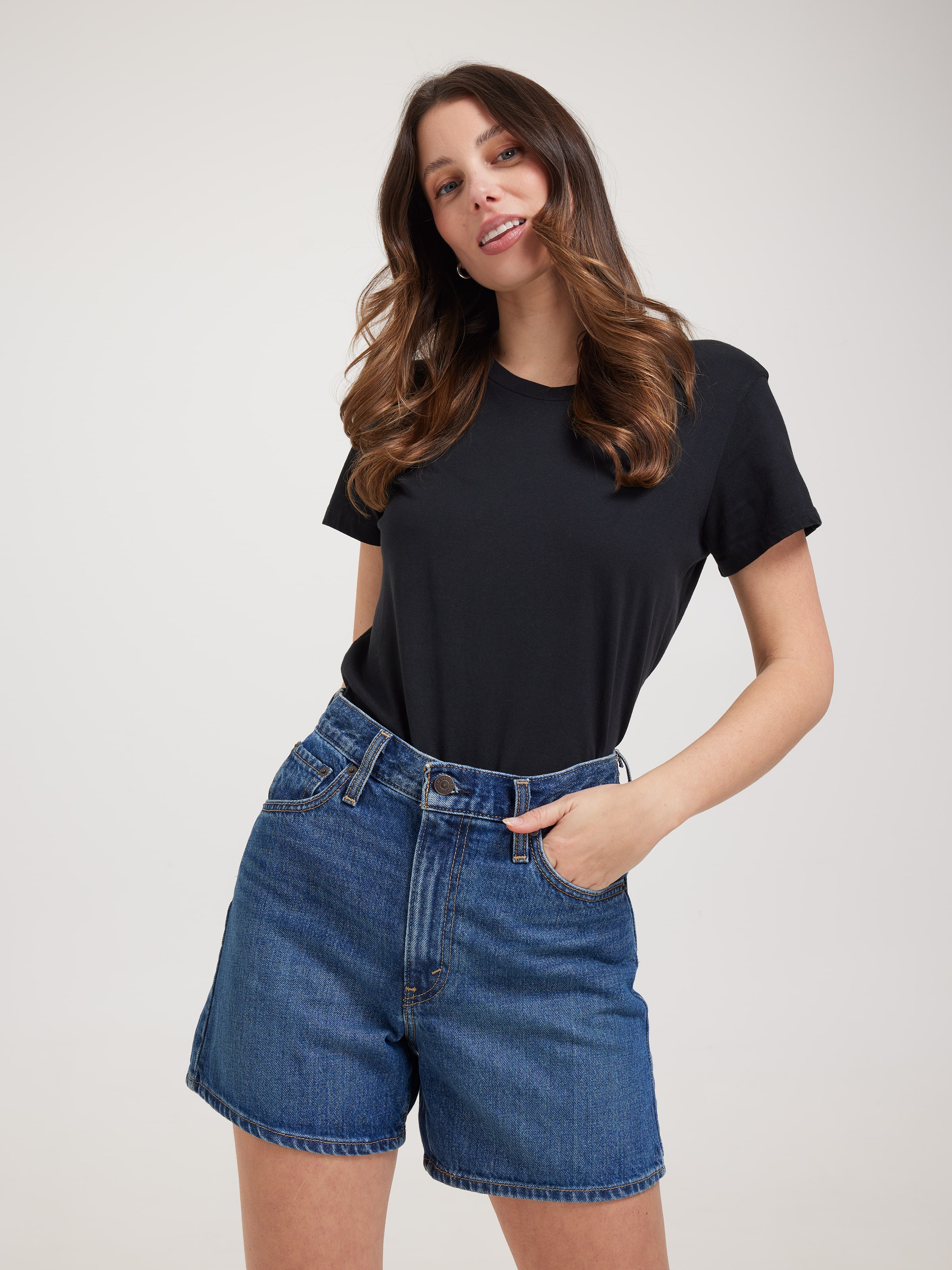 Cinch Mid Thigh Short In Cookie Crunch