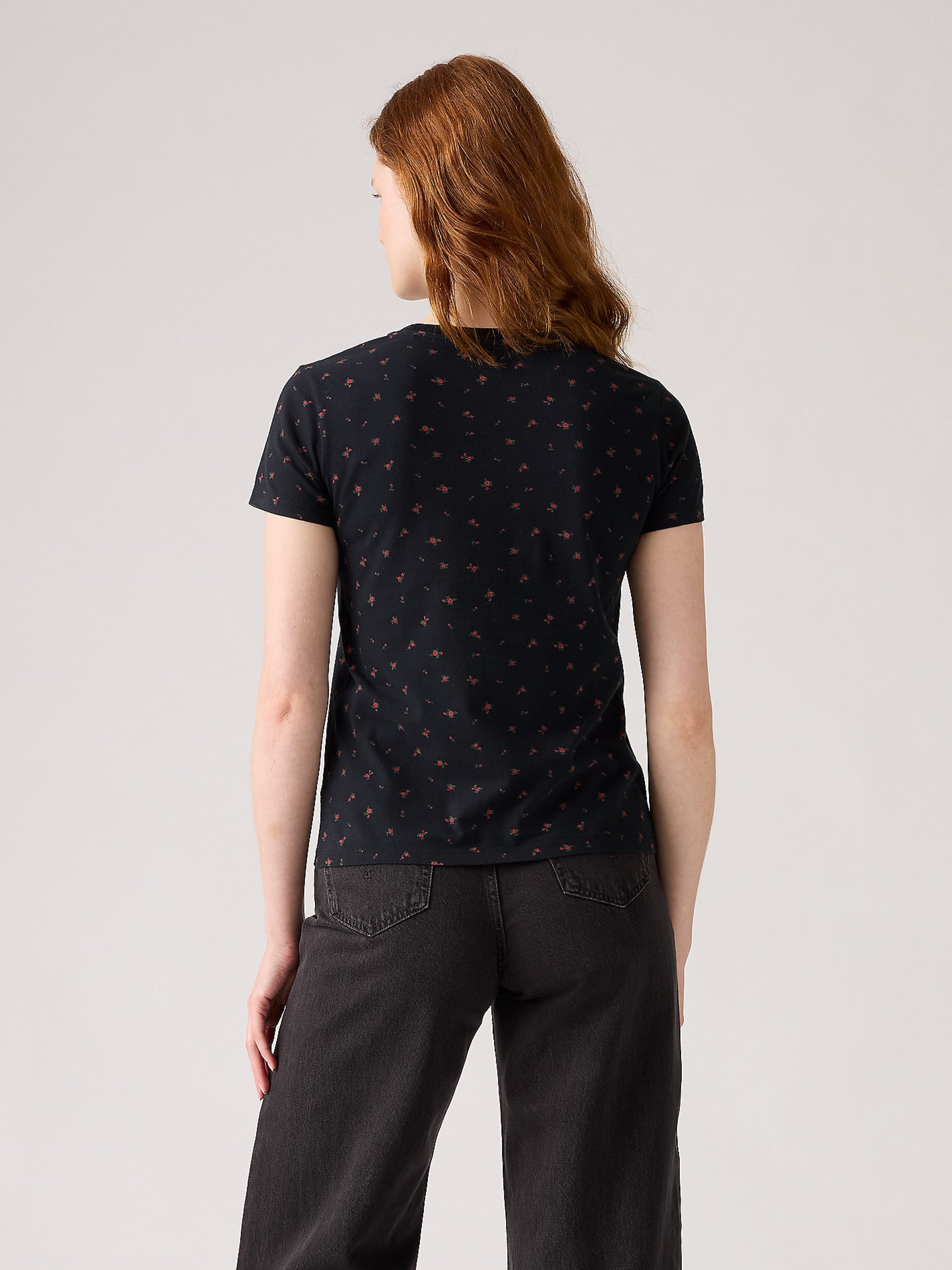 Perfect Hm Tee In Curie Ditsy Anthracite Night