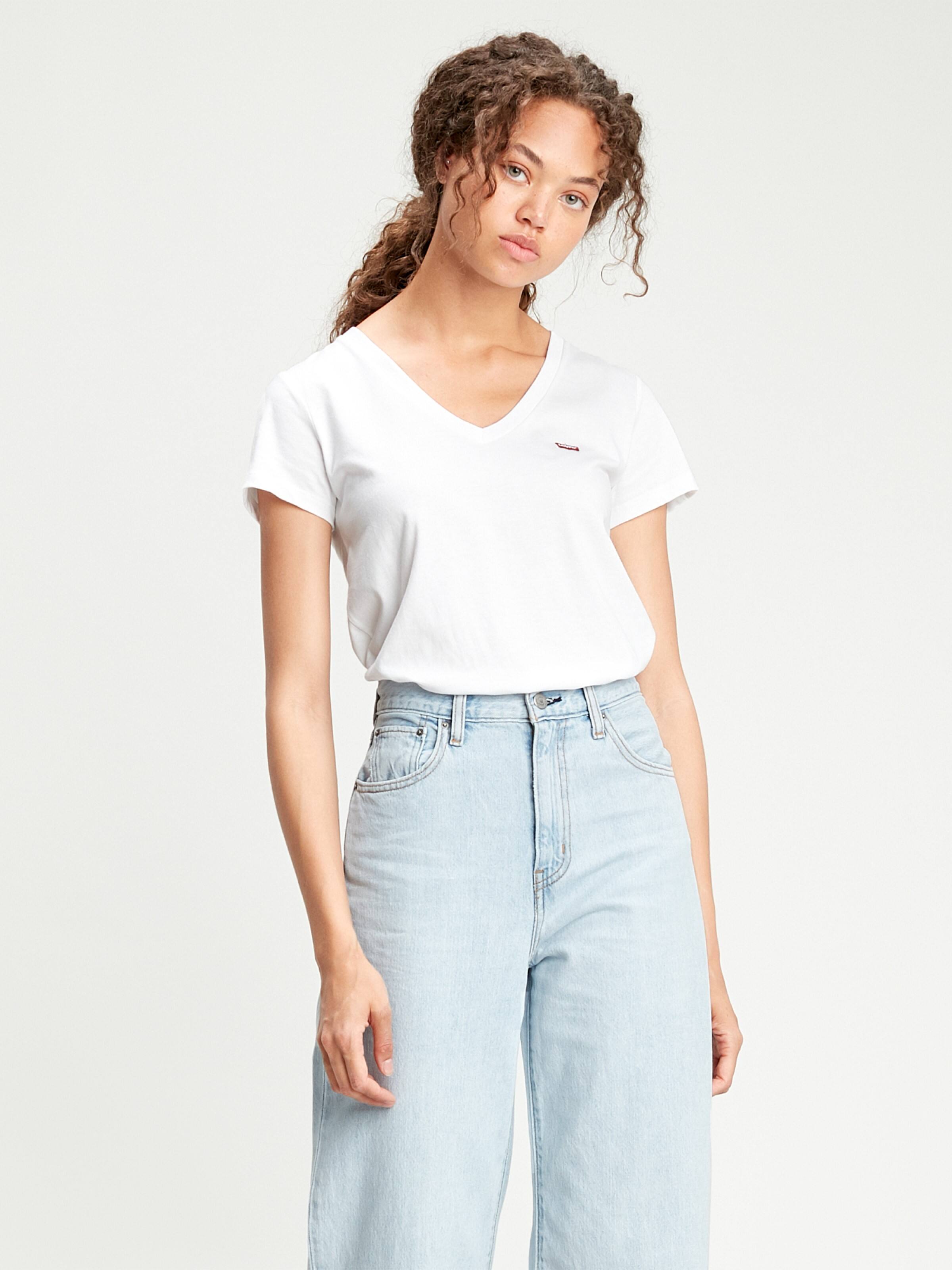Perfect Hm V Neck In White