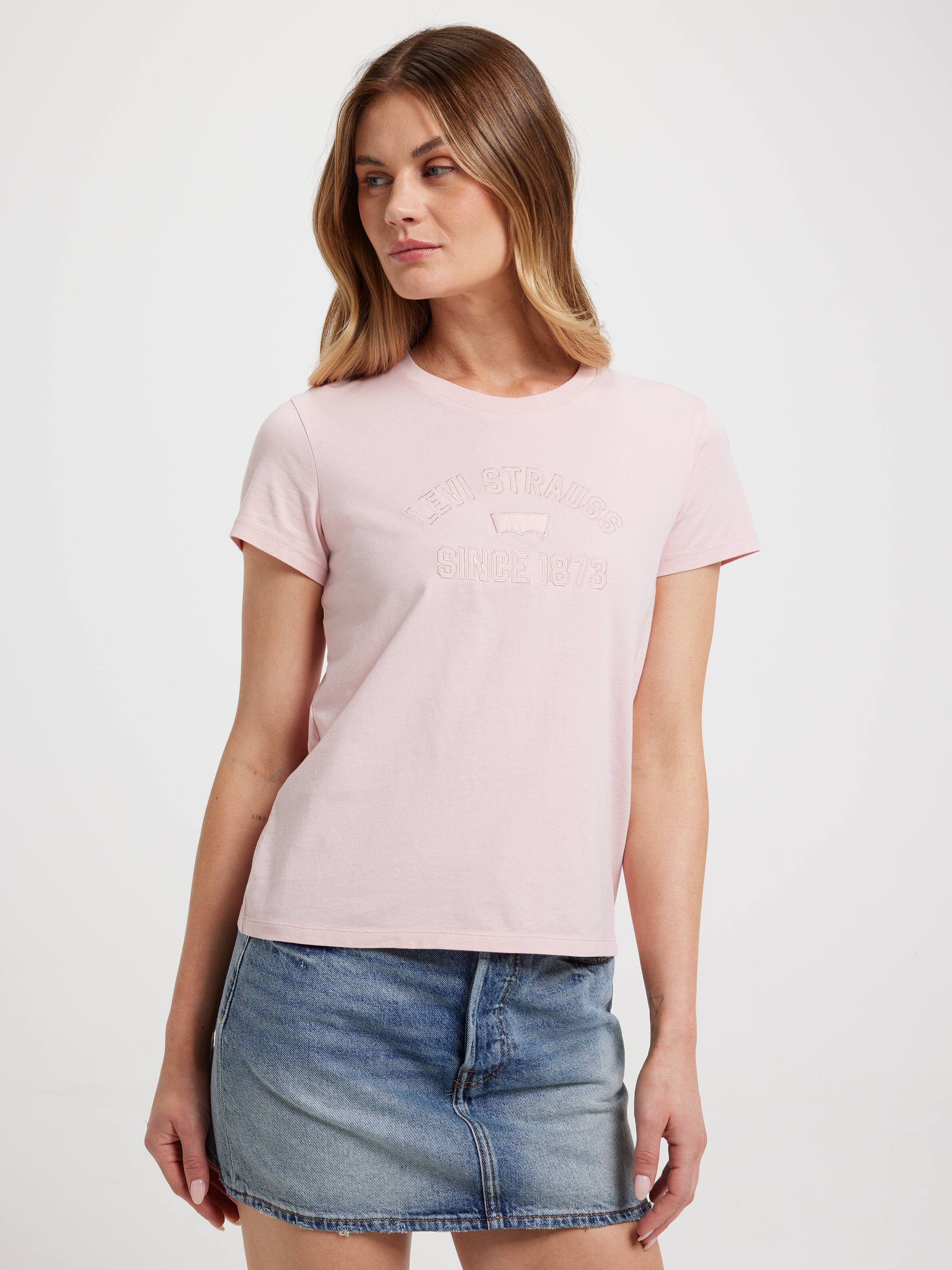 Perfect Tee In Satin Levi Strauss Peachskin