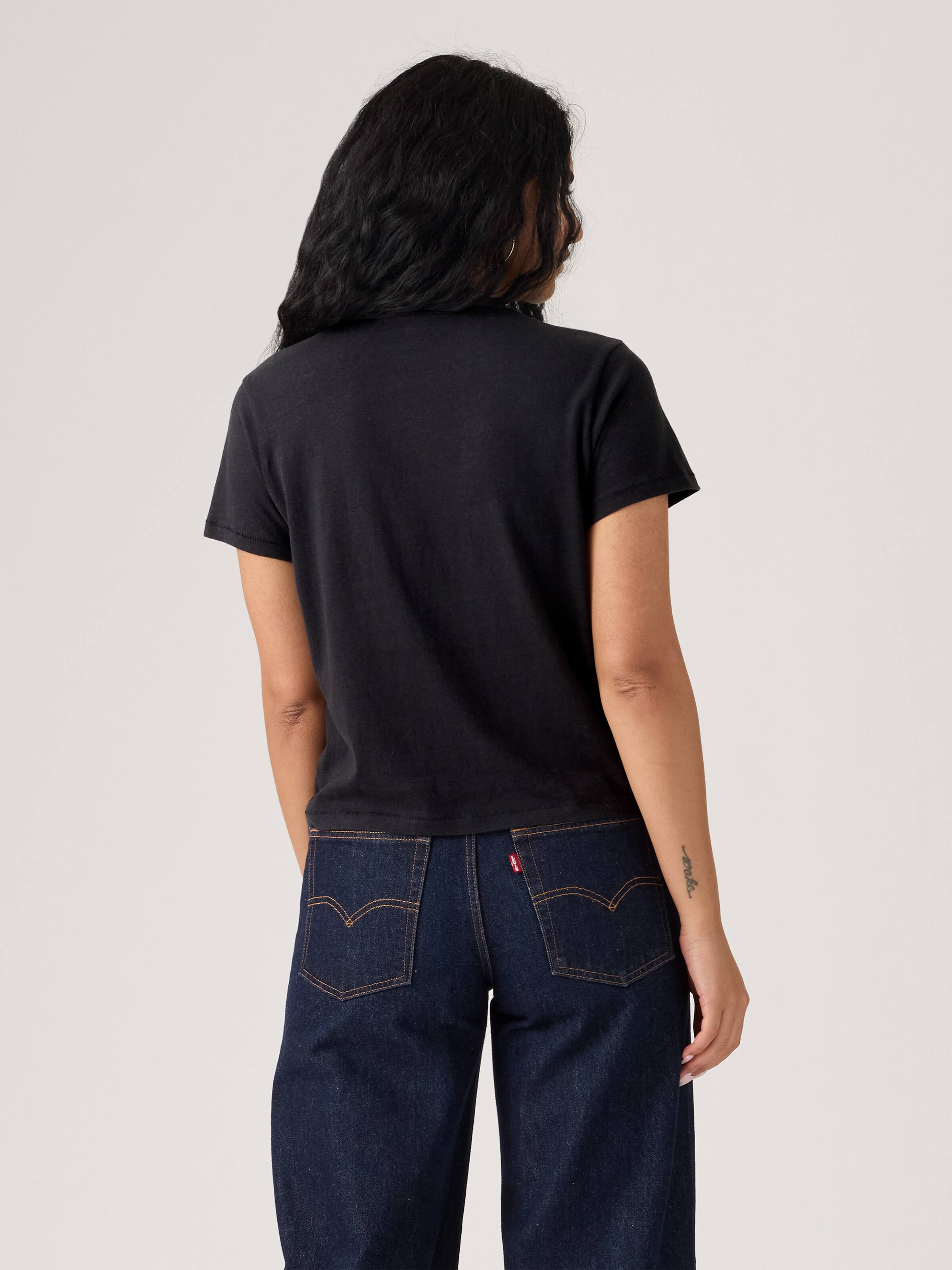 Graphic Classic Tee In Rhinestone Script Tee Anthracite