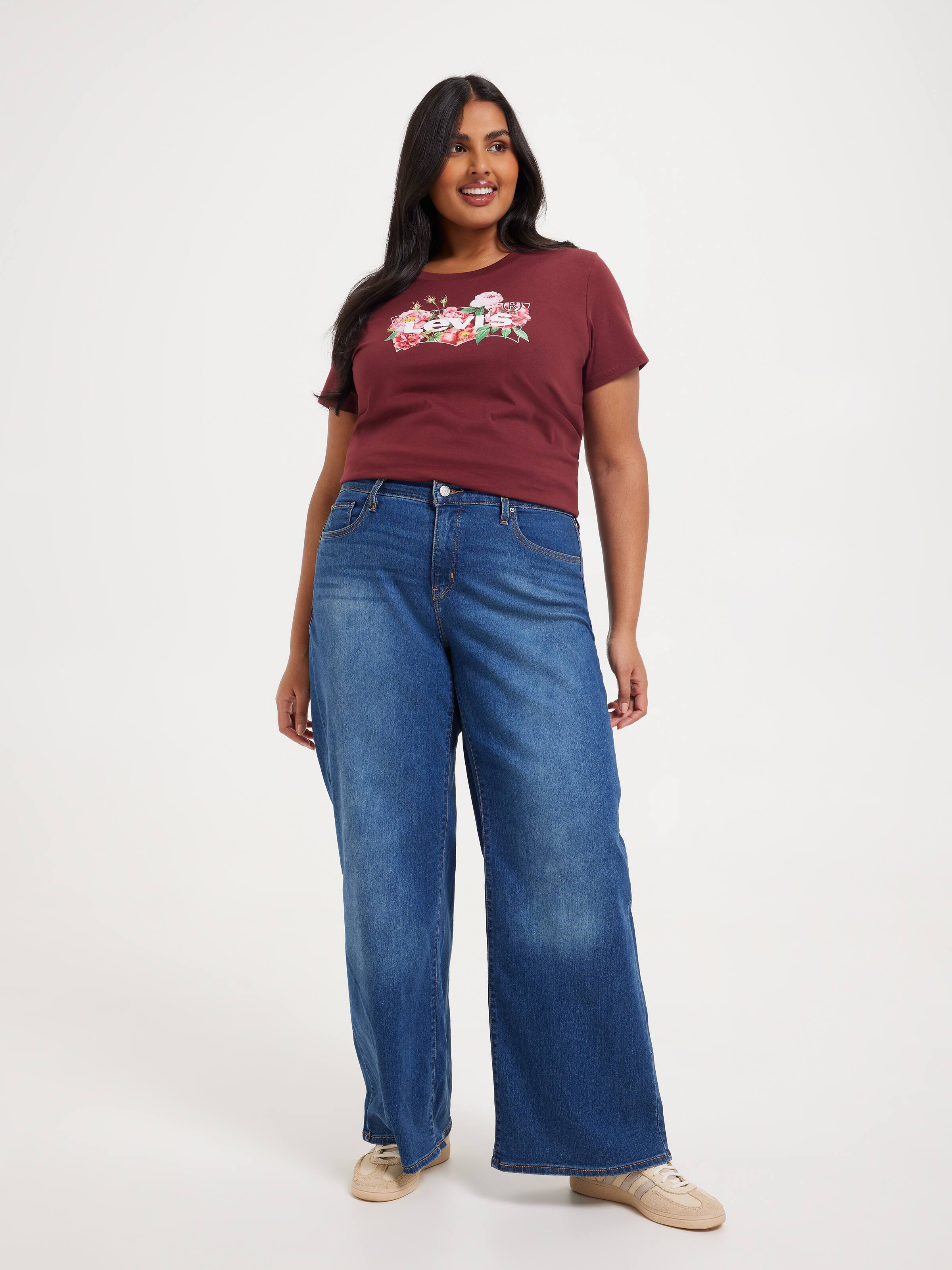 Curve Perfect Tee In Rose Chocolate Truffle