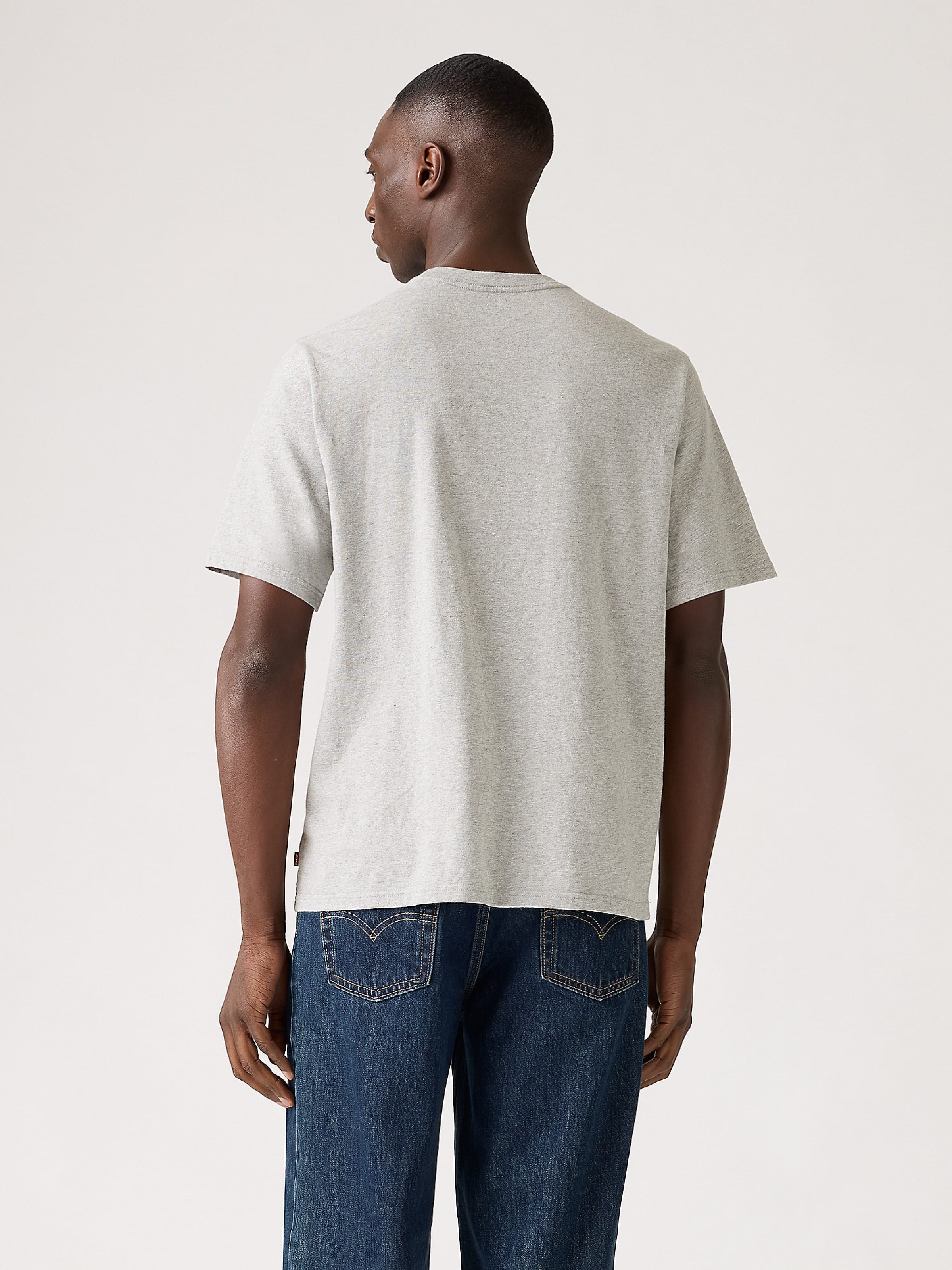 Relaxed Fit Tee In Saddle Man 3 Mid Tone Heather Grey