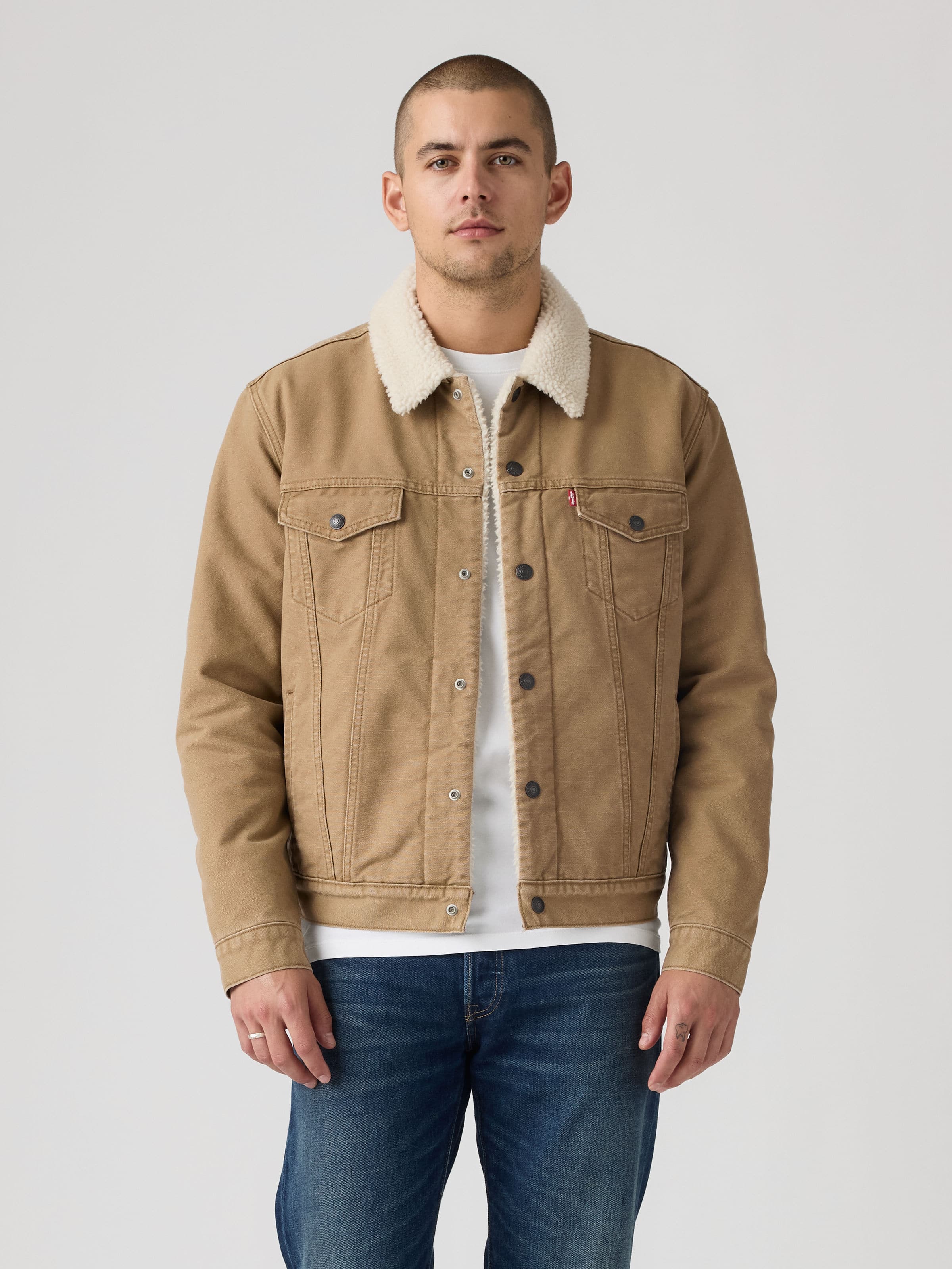 Type 3 Sherpa Trucker In Ermine