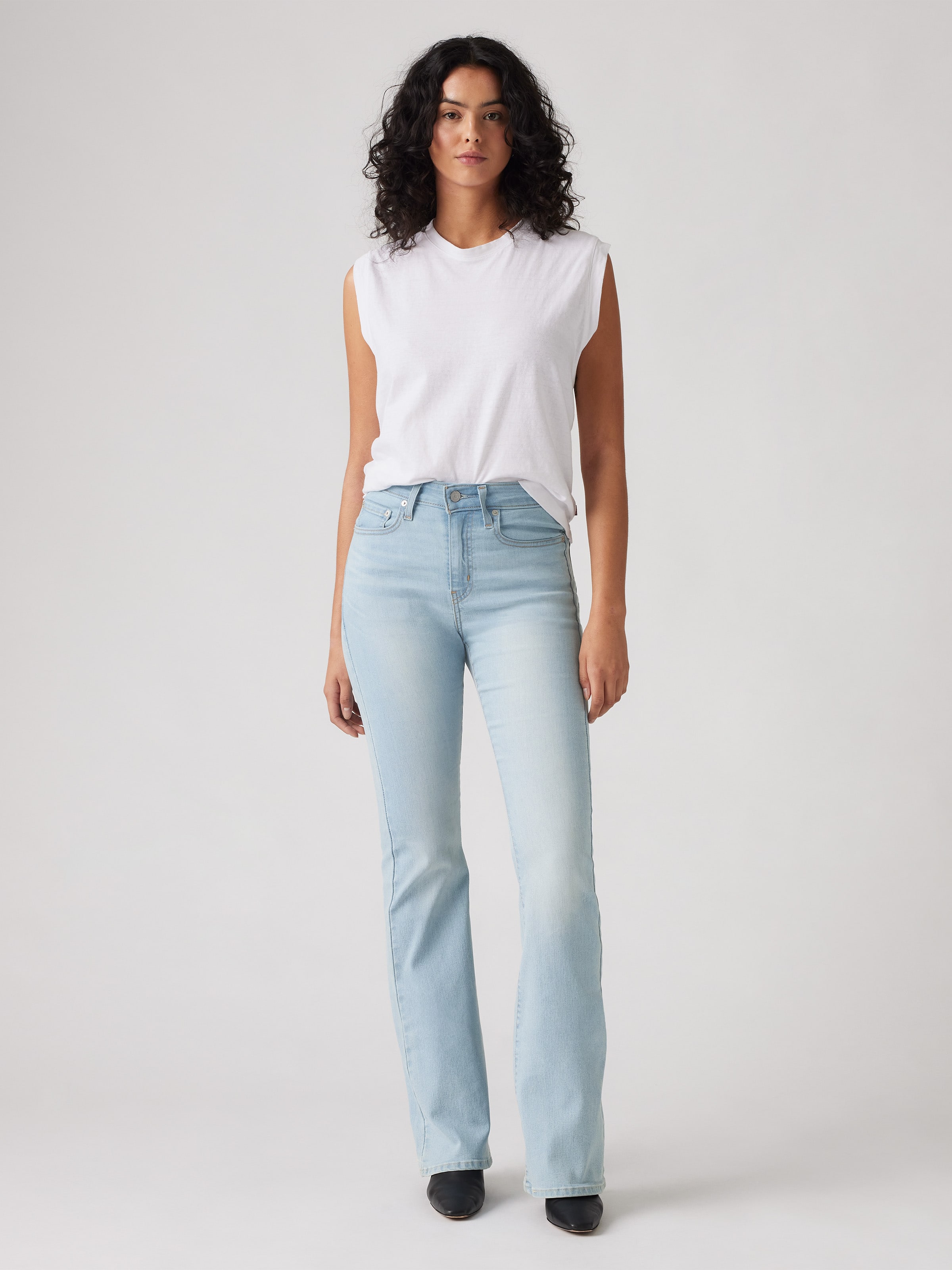 726 High Rise Flare Jean In Eternal Indigo Light