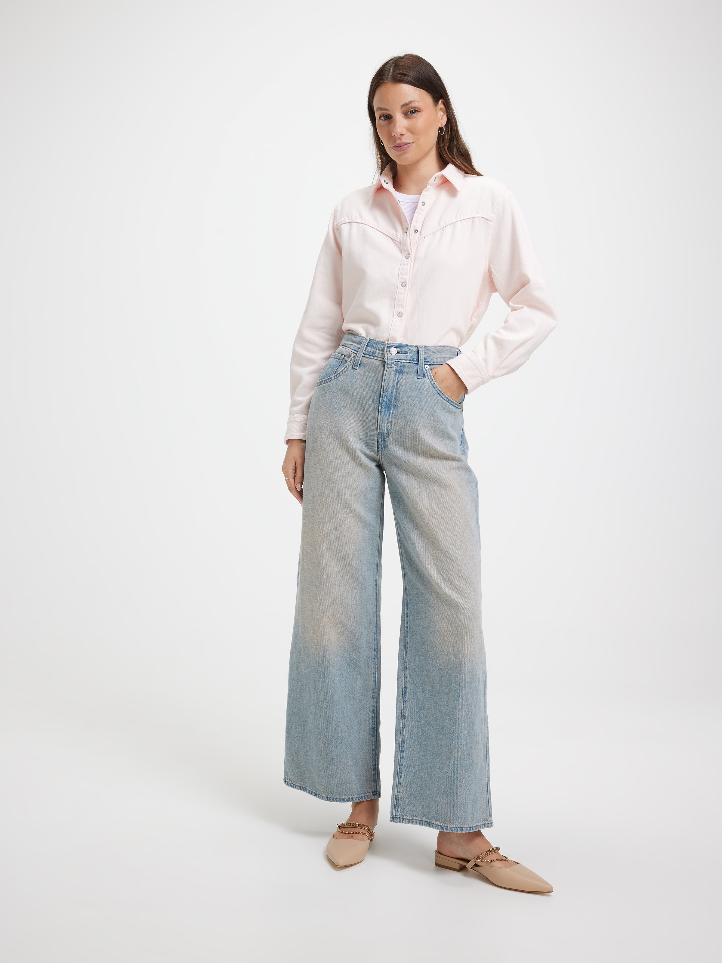 Logan Tencel Shacket In Dusty Crystal Pink