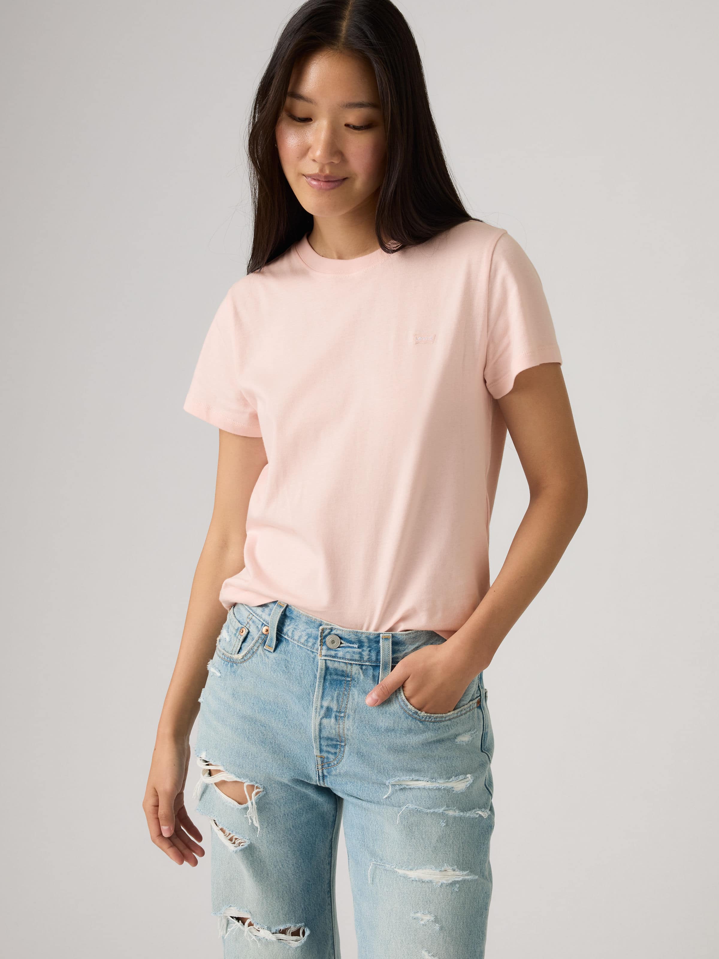 Favorite Cotton Tee Hm In Crystal Pink