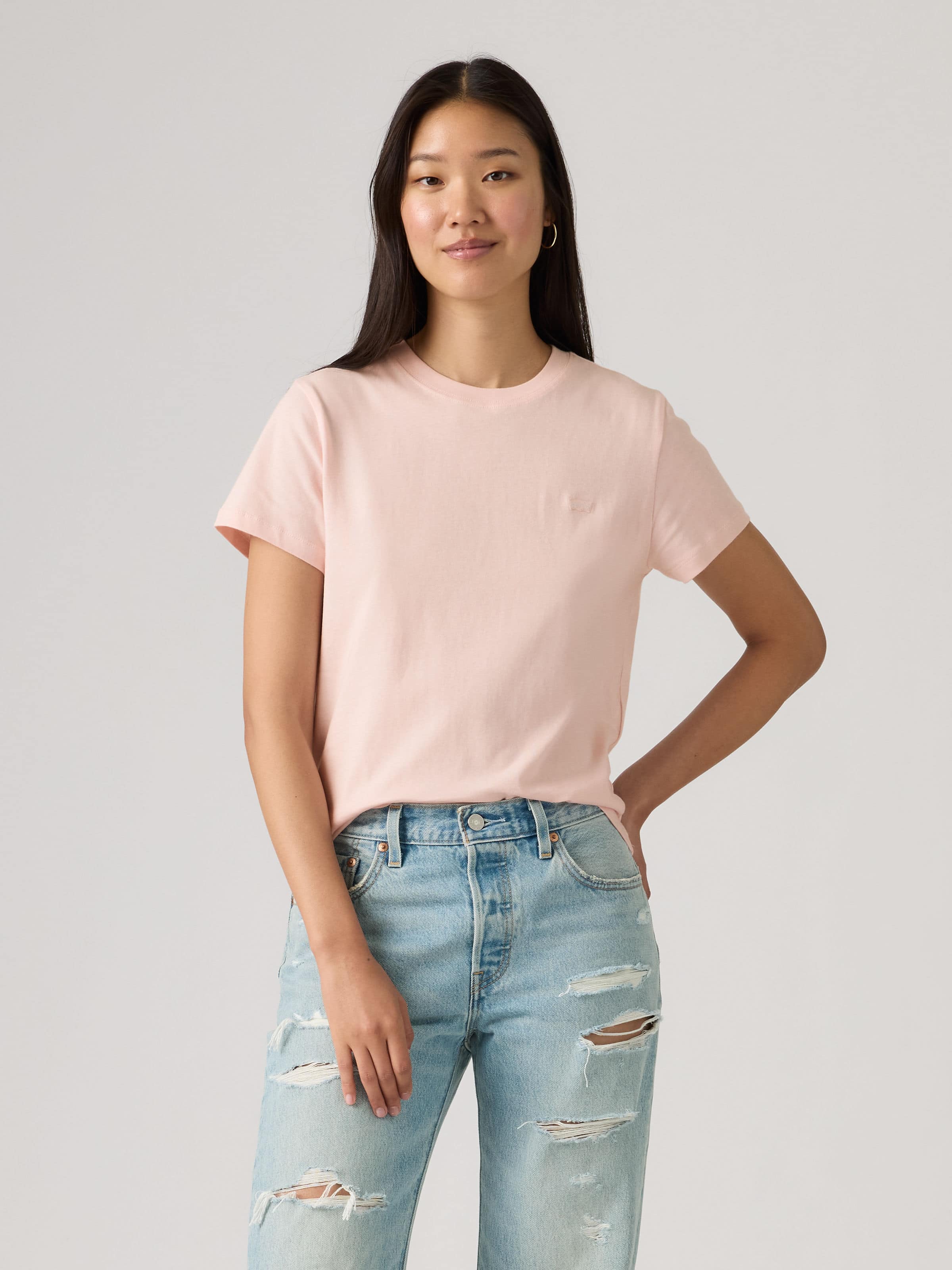 Favorite Cotton Tee Hm In Crystal Pink
