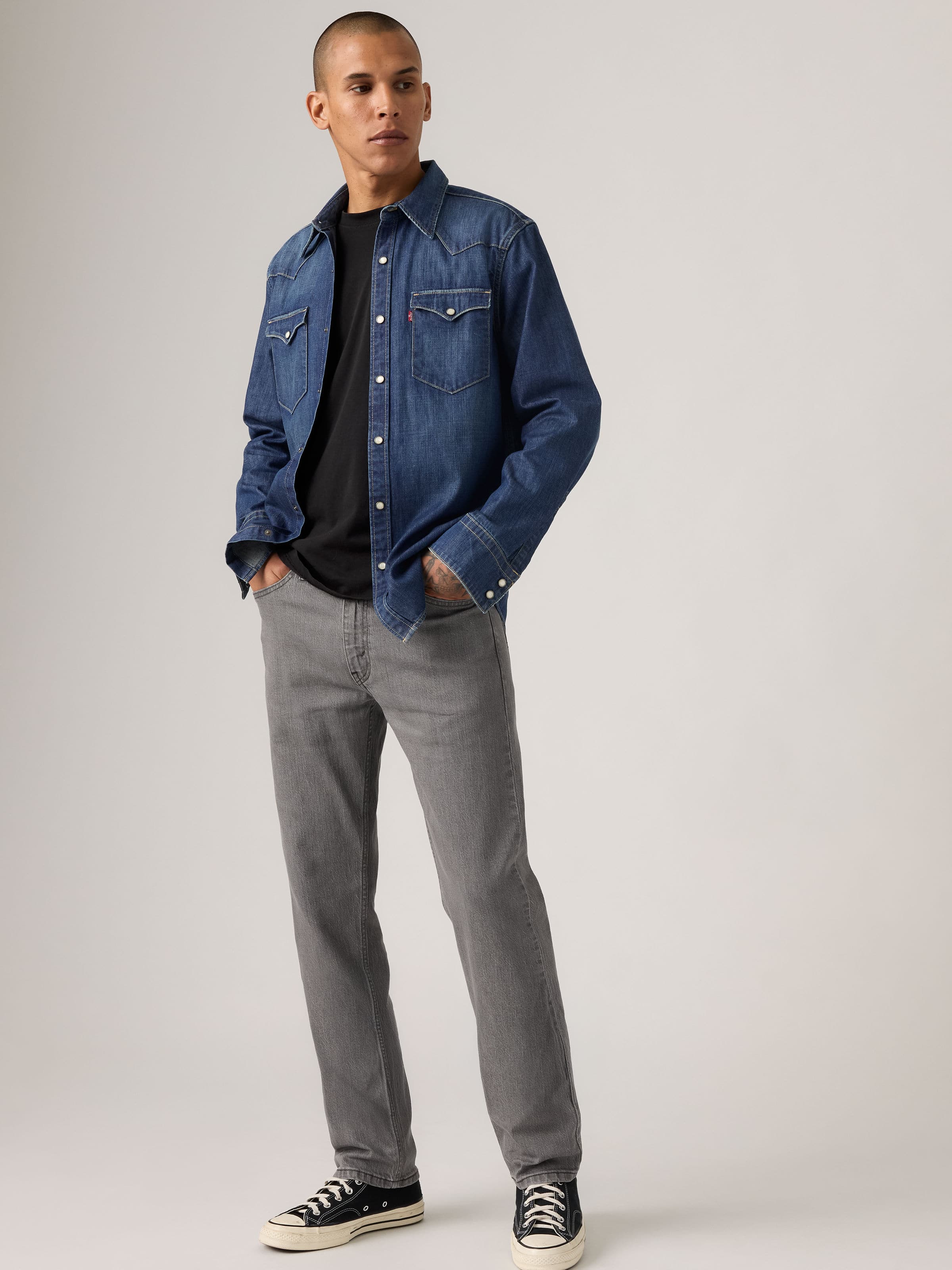 513 Slim Straight In Grey Days