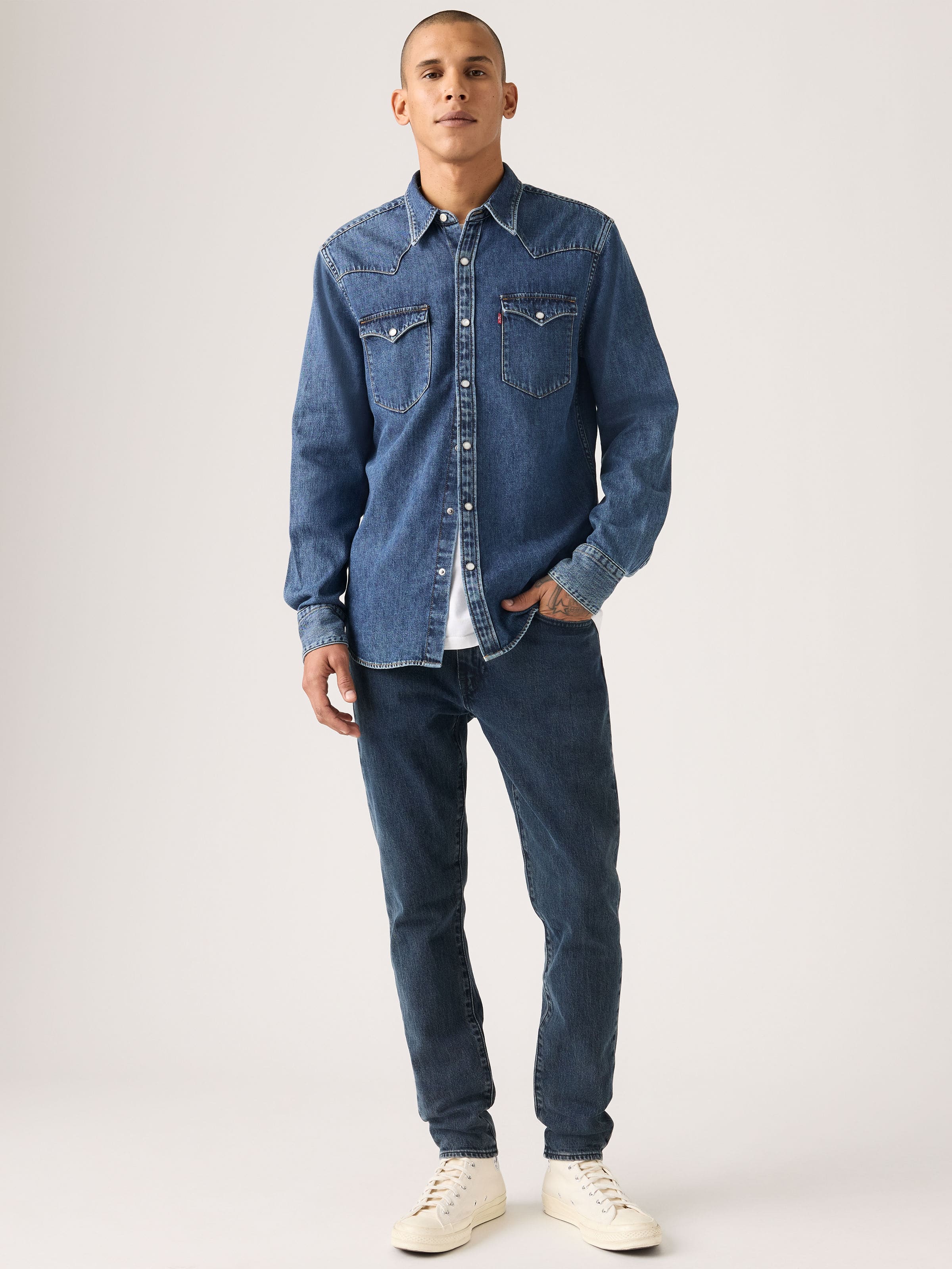 512 Slim Taper In Blue Aria