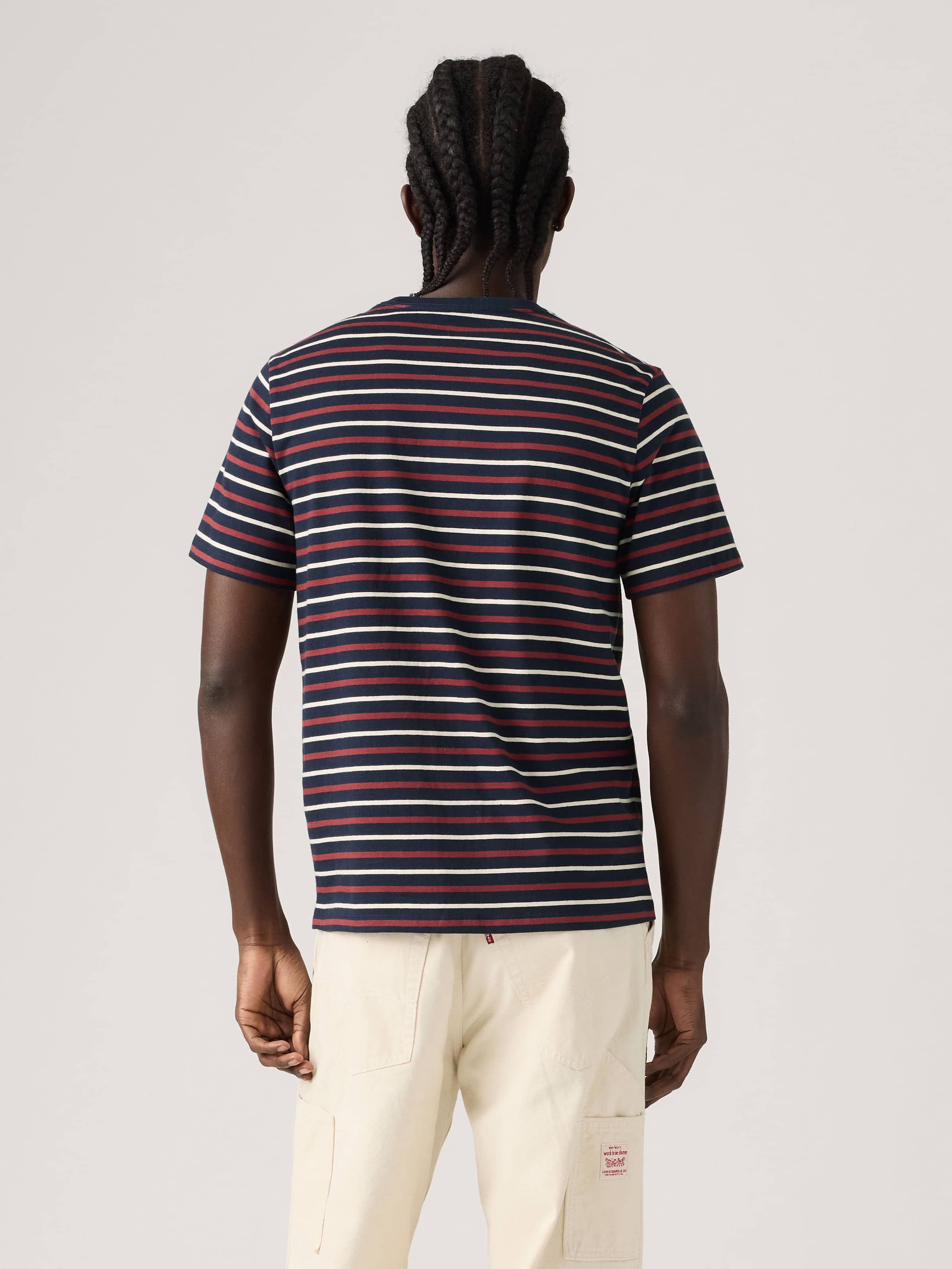 Original Hm Tee In Andor Stripe Navy Blazer