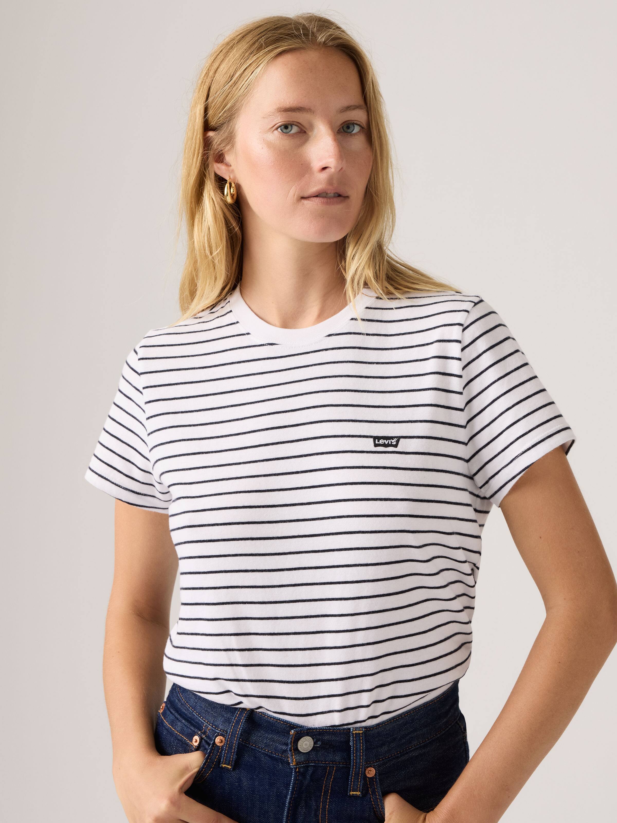 Favorite Cotton Tee Hm In Golf Course Stripe