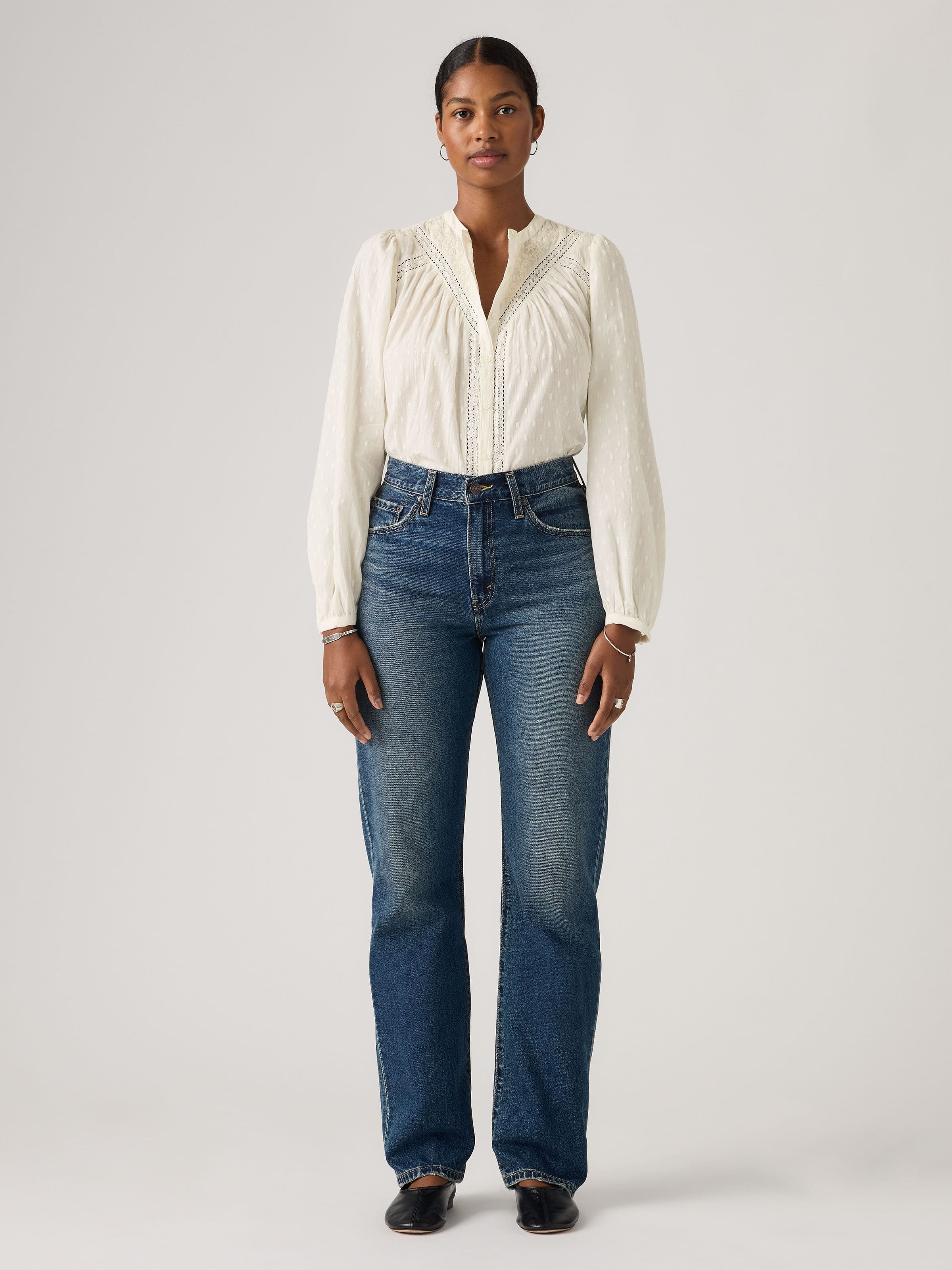 Easy Dad Jeans In Free Lunch