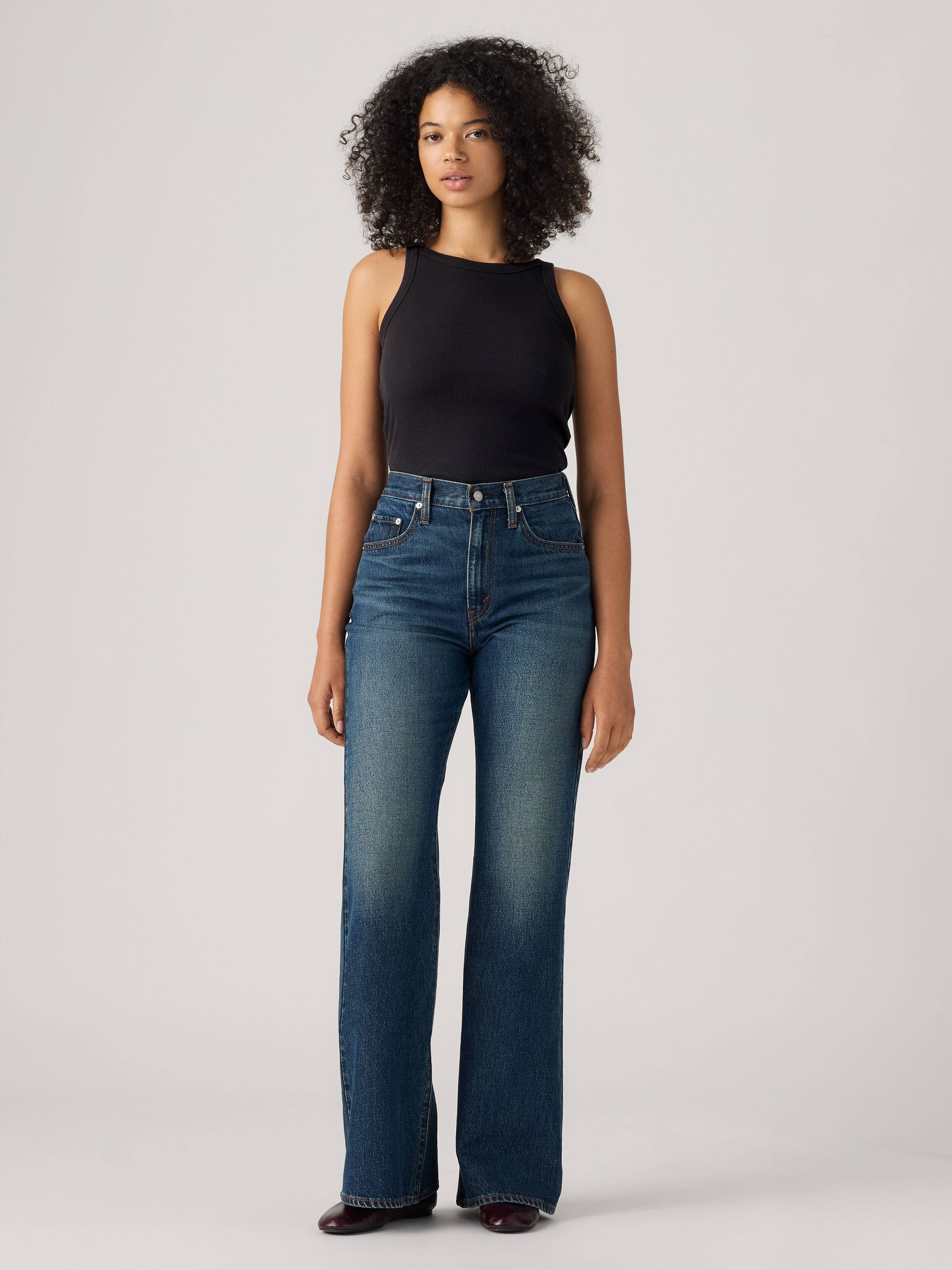 Cinch Flare Jean In Heal Hour