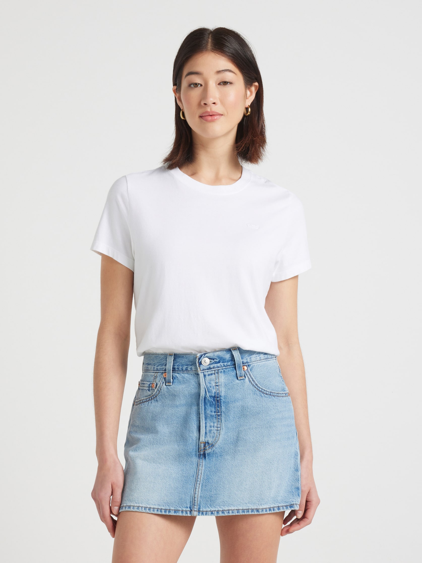 Icon Skirt In Aligned Smoke