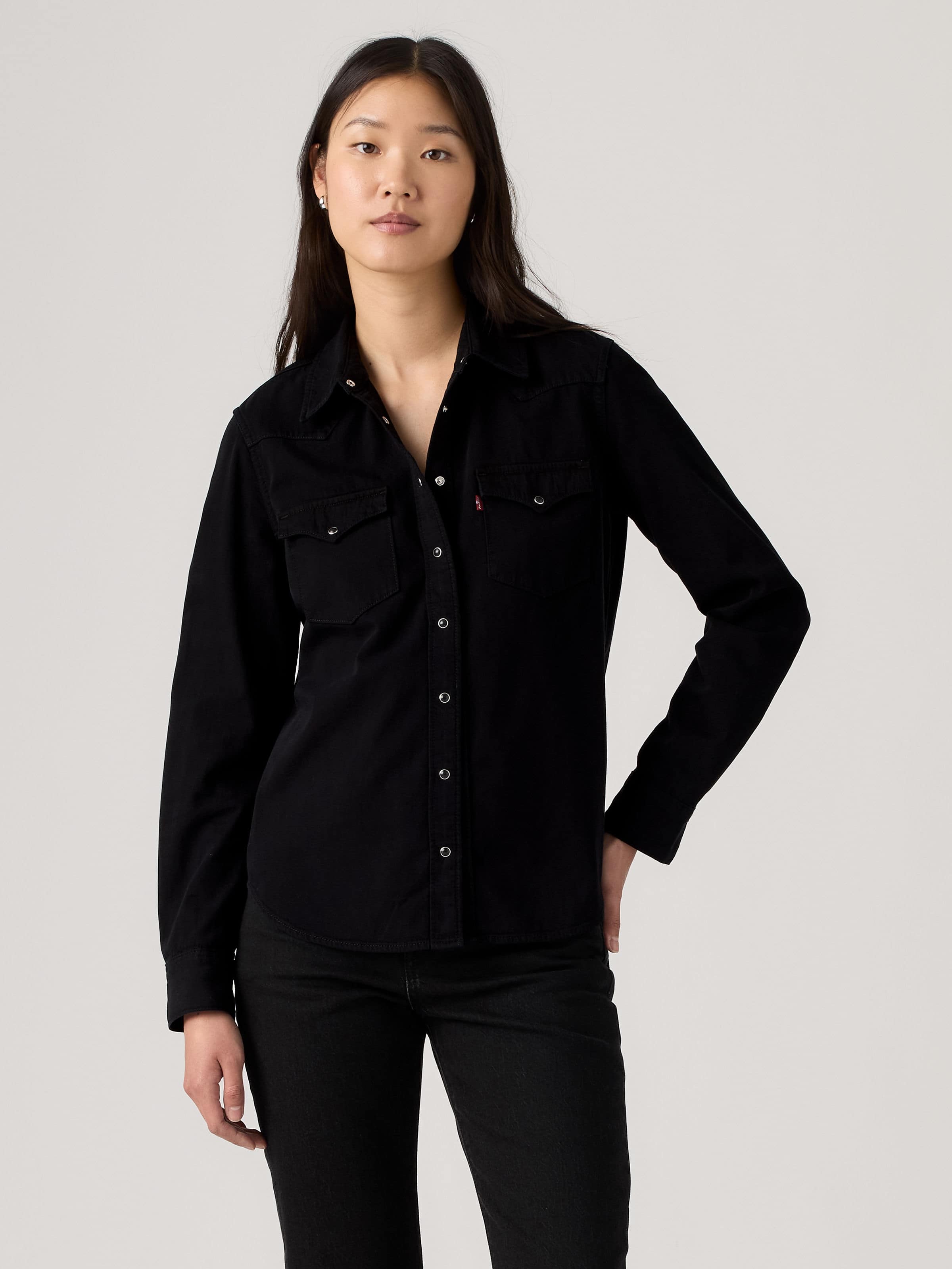 Heritage Western Denim Shirt In Basic Night