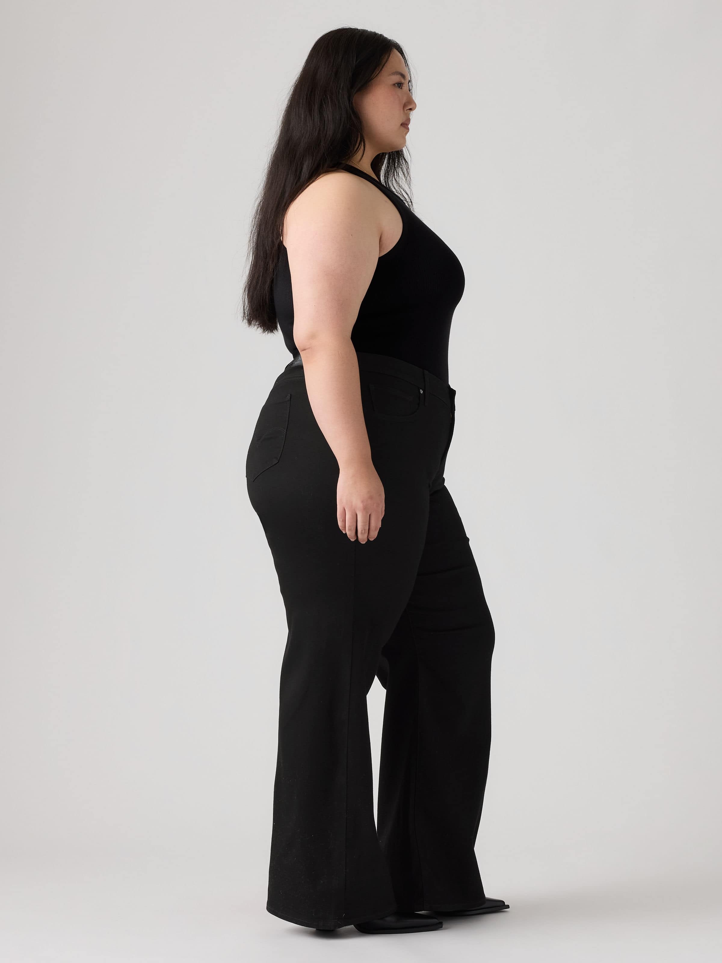 Curve 318 Shaping Wide Leg In Soft Black