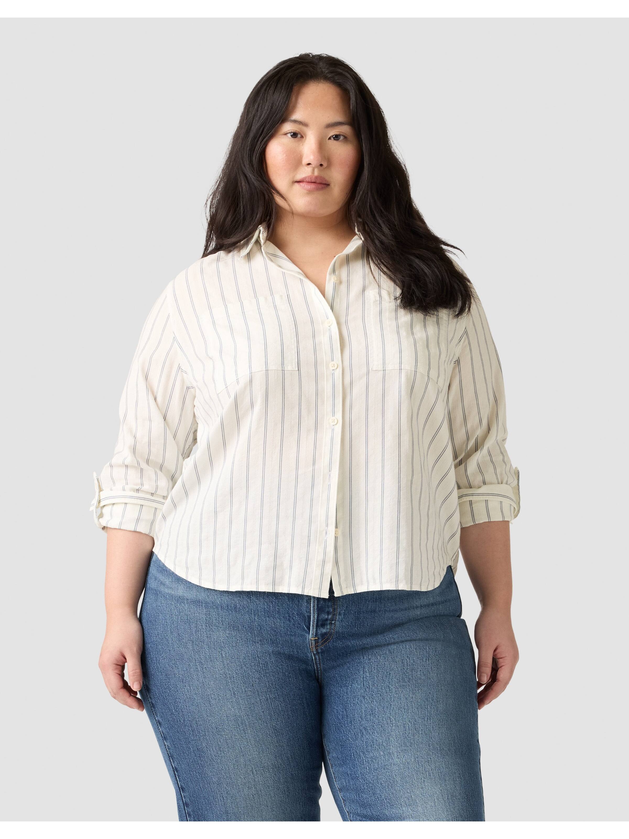 Curve Aspn Shirt In Stripe Cream