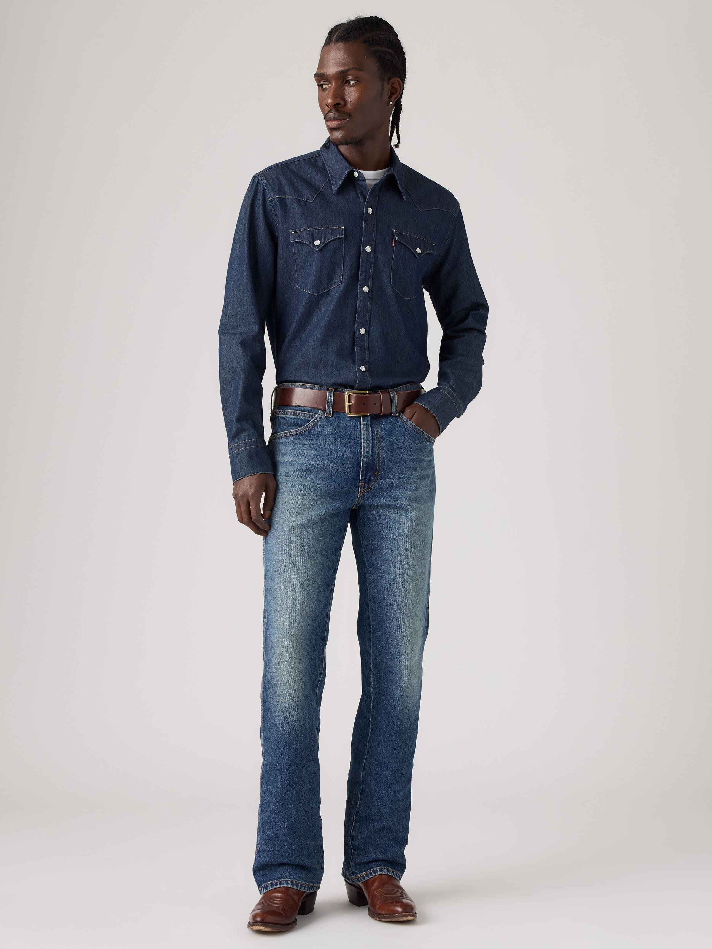 507 Western Slim Bootcut In Caught In The Rain