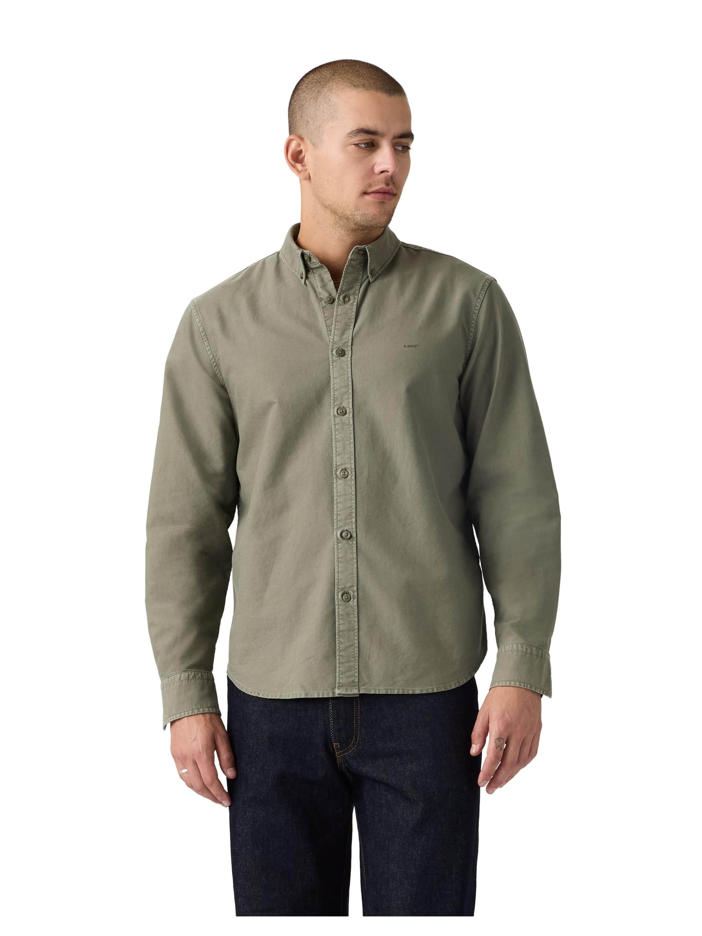 Authentic Button Down In Mulled Basic Garment Dye