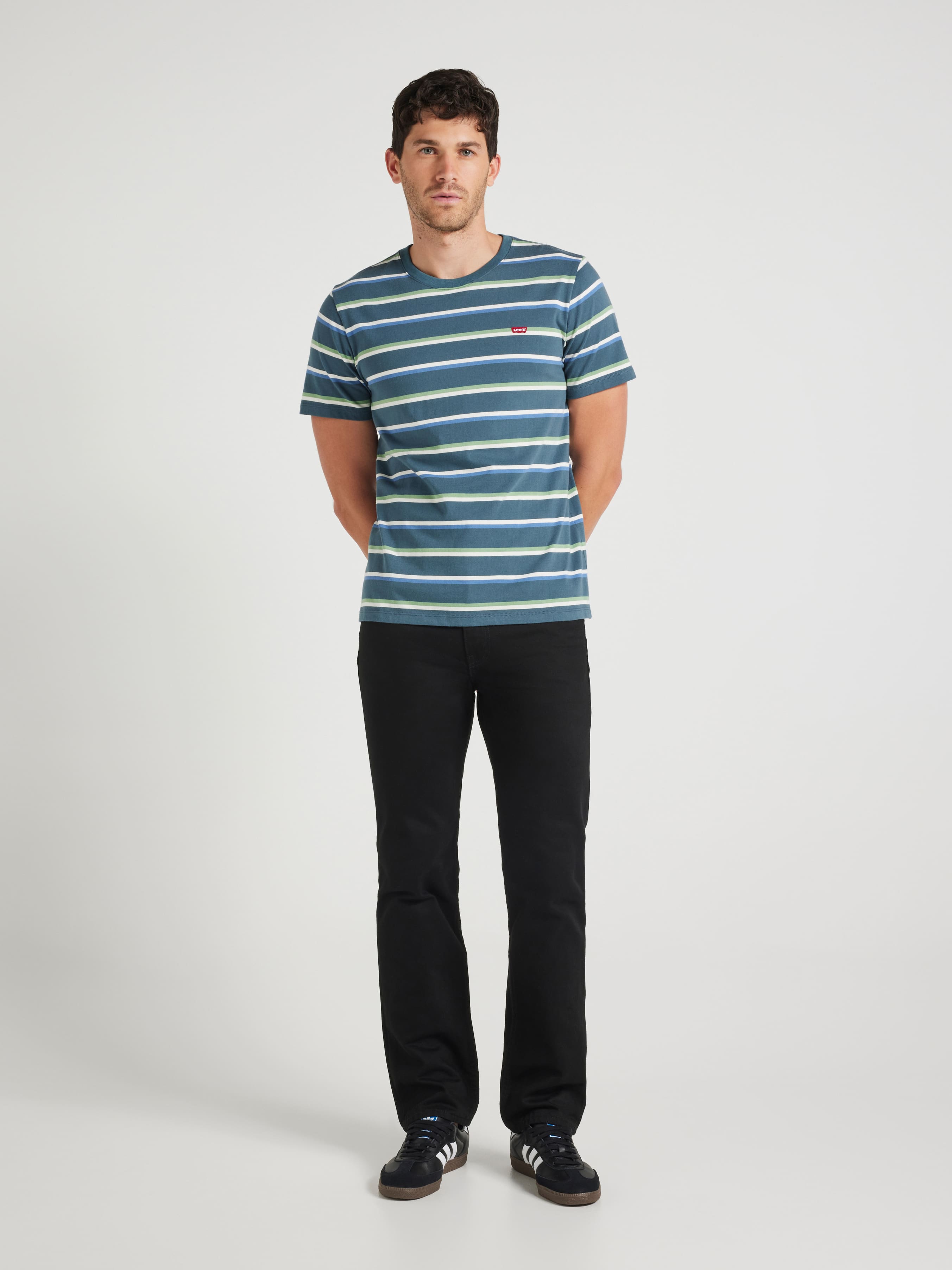 Original Housemark Tee In Stan Stripe Dark Slate