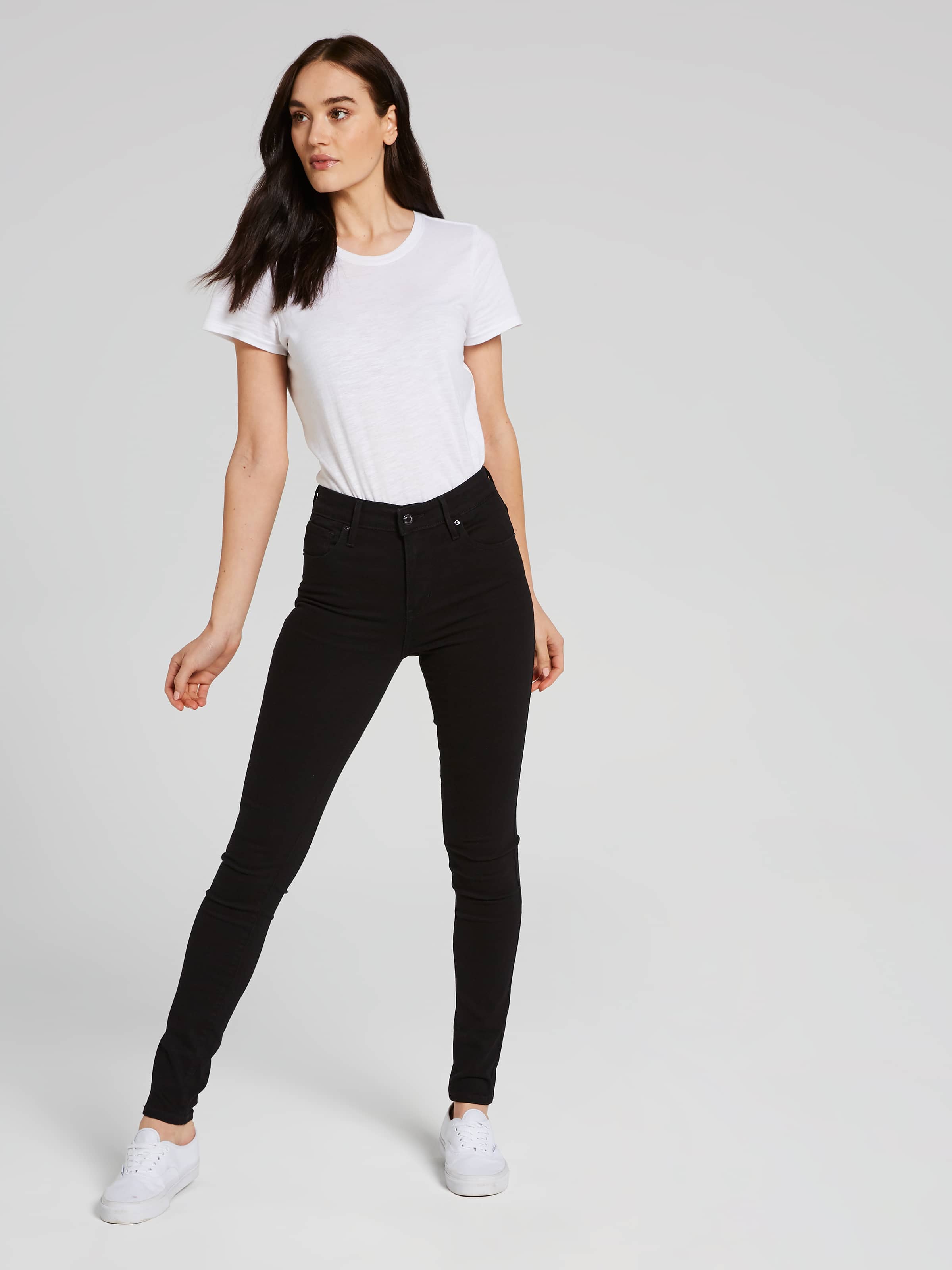 721 High Rise Skinny Jean In Black Sheep