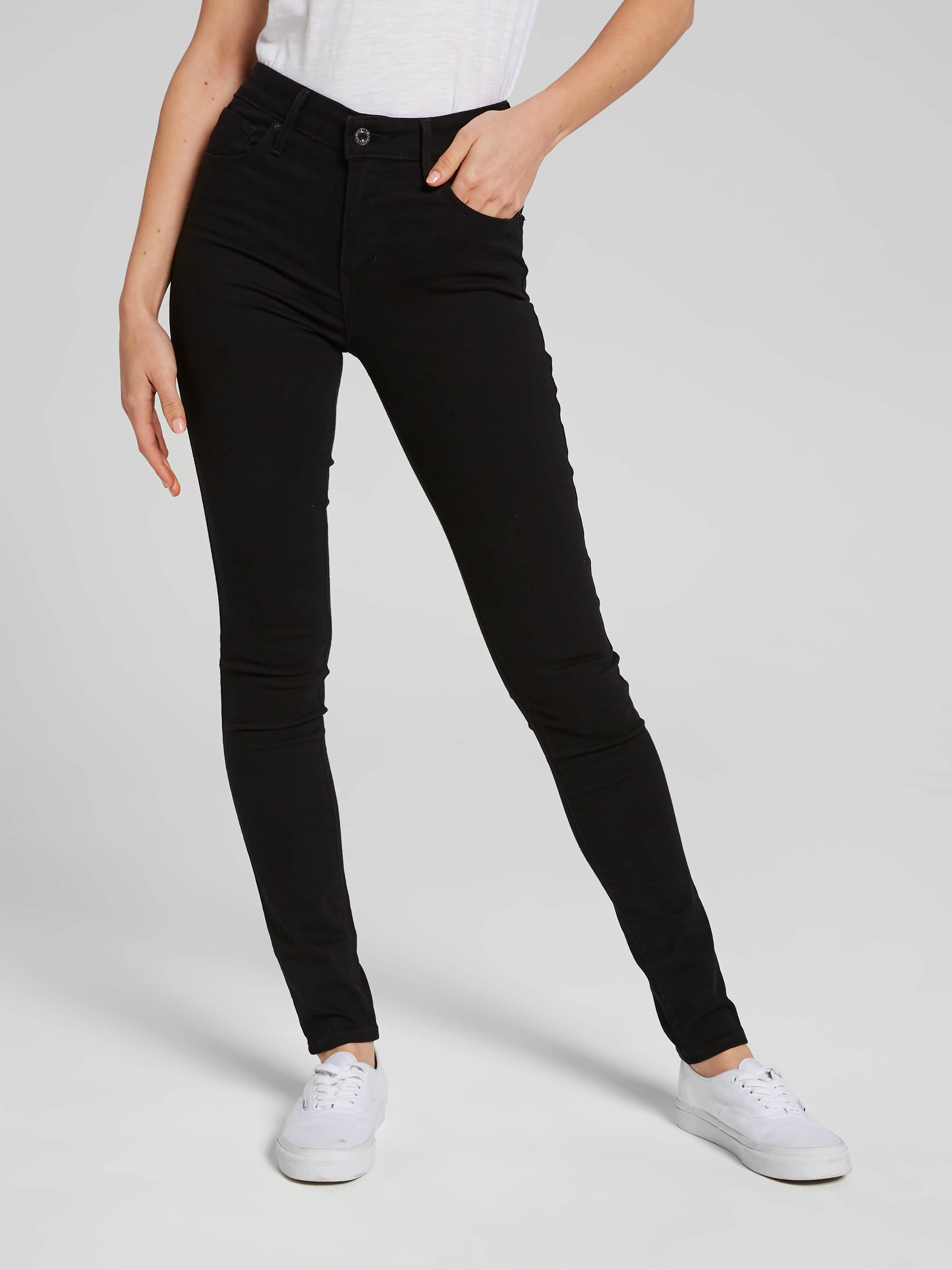 721 High Rise Skinny Jean In Black Sheep