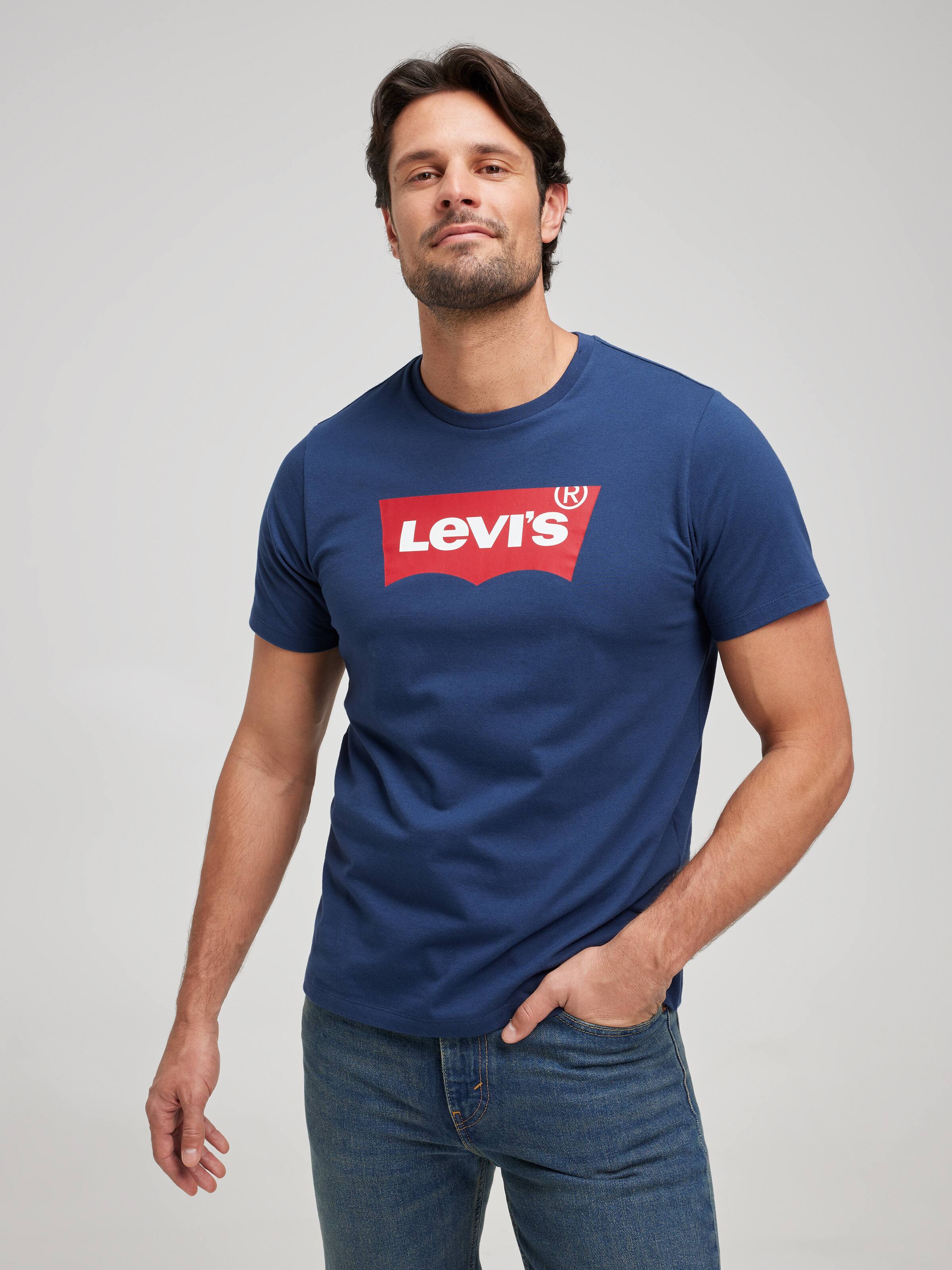 Graphic Batwing Tee In Navy