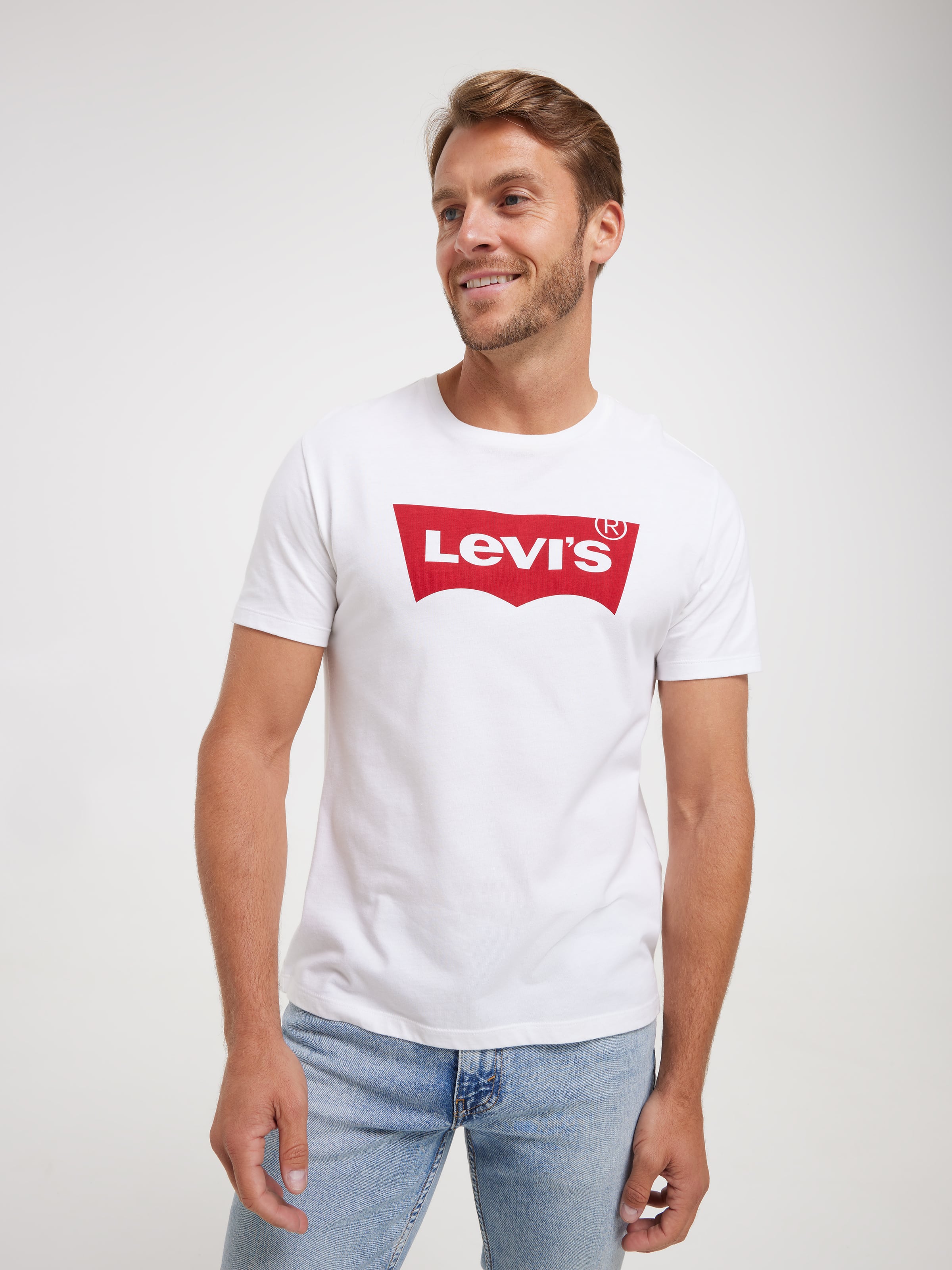 Graphic Batwing Tee In White