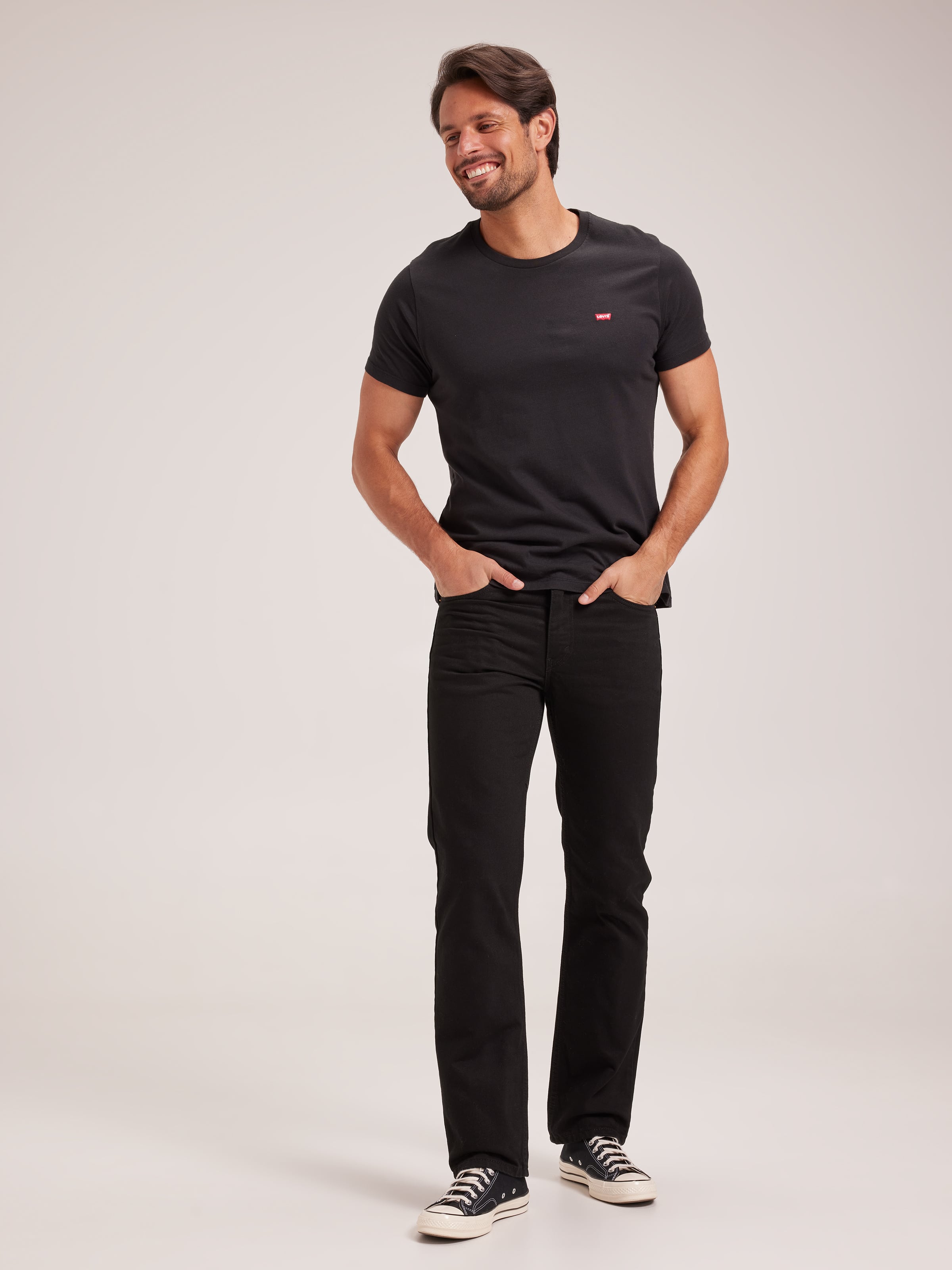 516 Slim Straight In Black Rinse