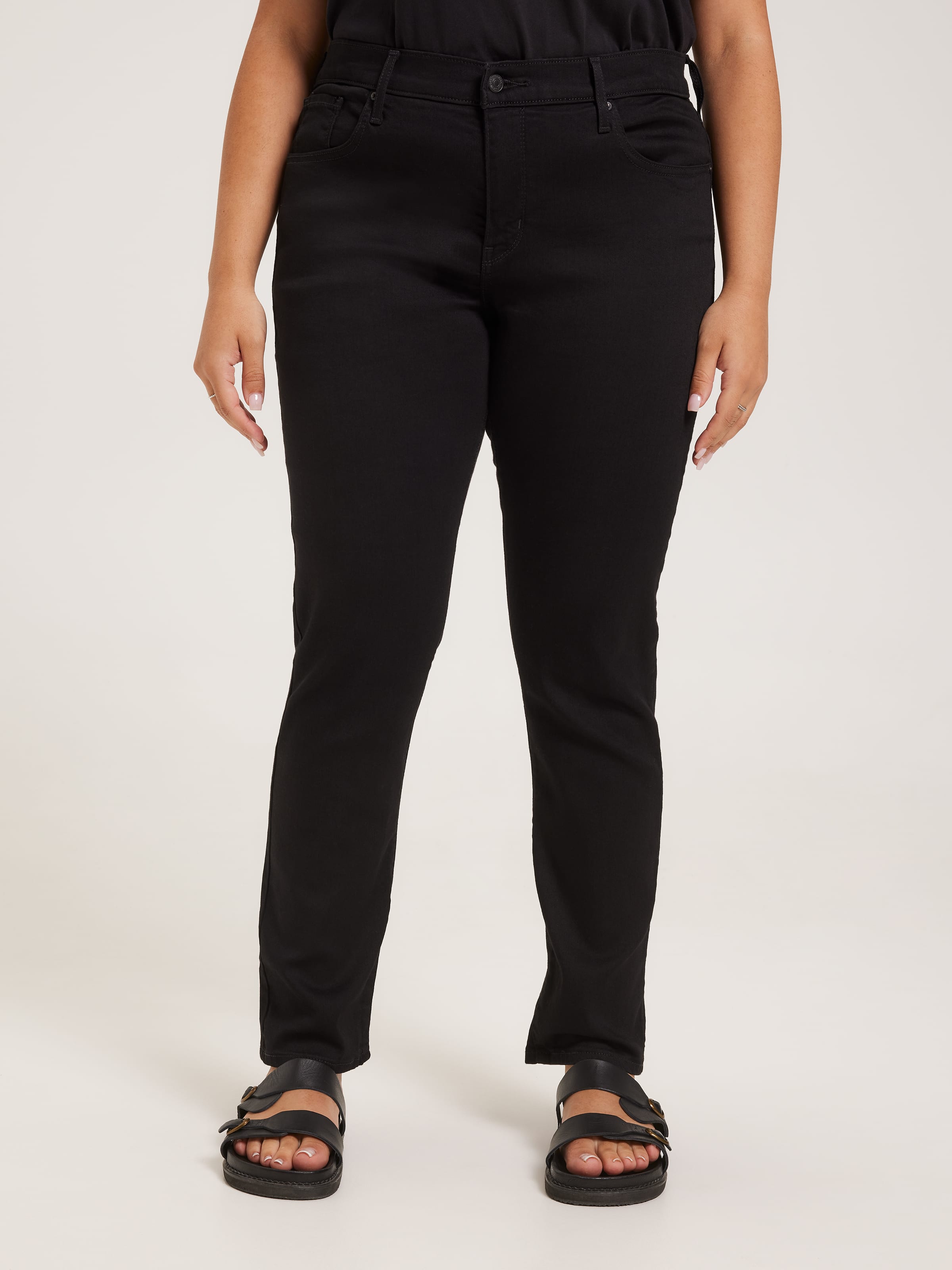 Plus 311 Shaping Skinny Jean In Soft Black - Just Jeans Online