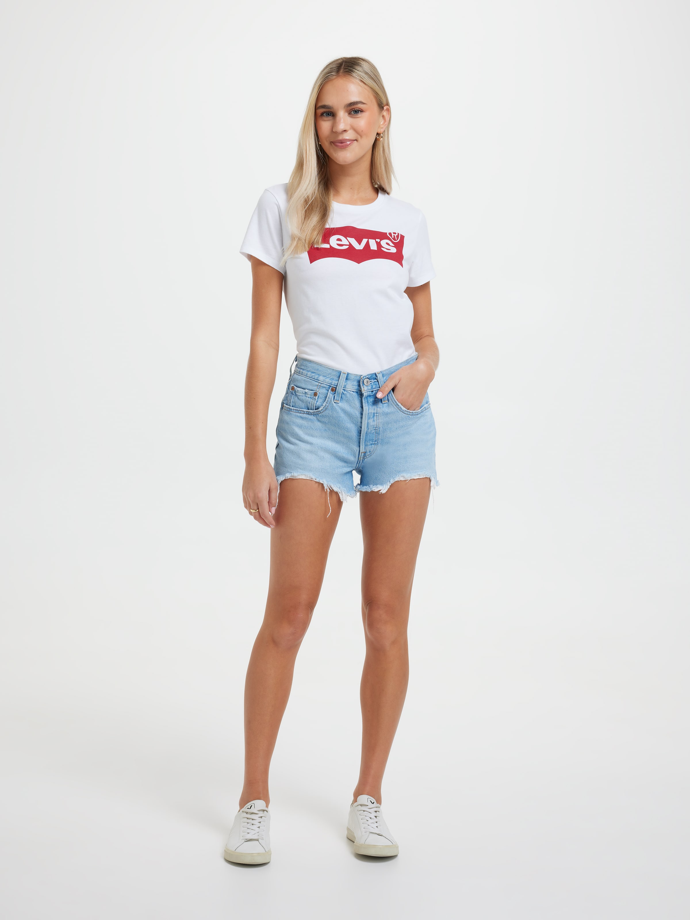 Perfect Batwing Tee In White