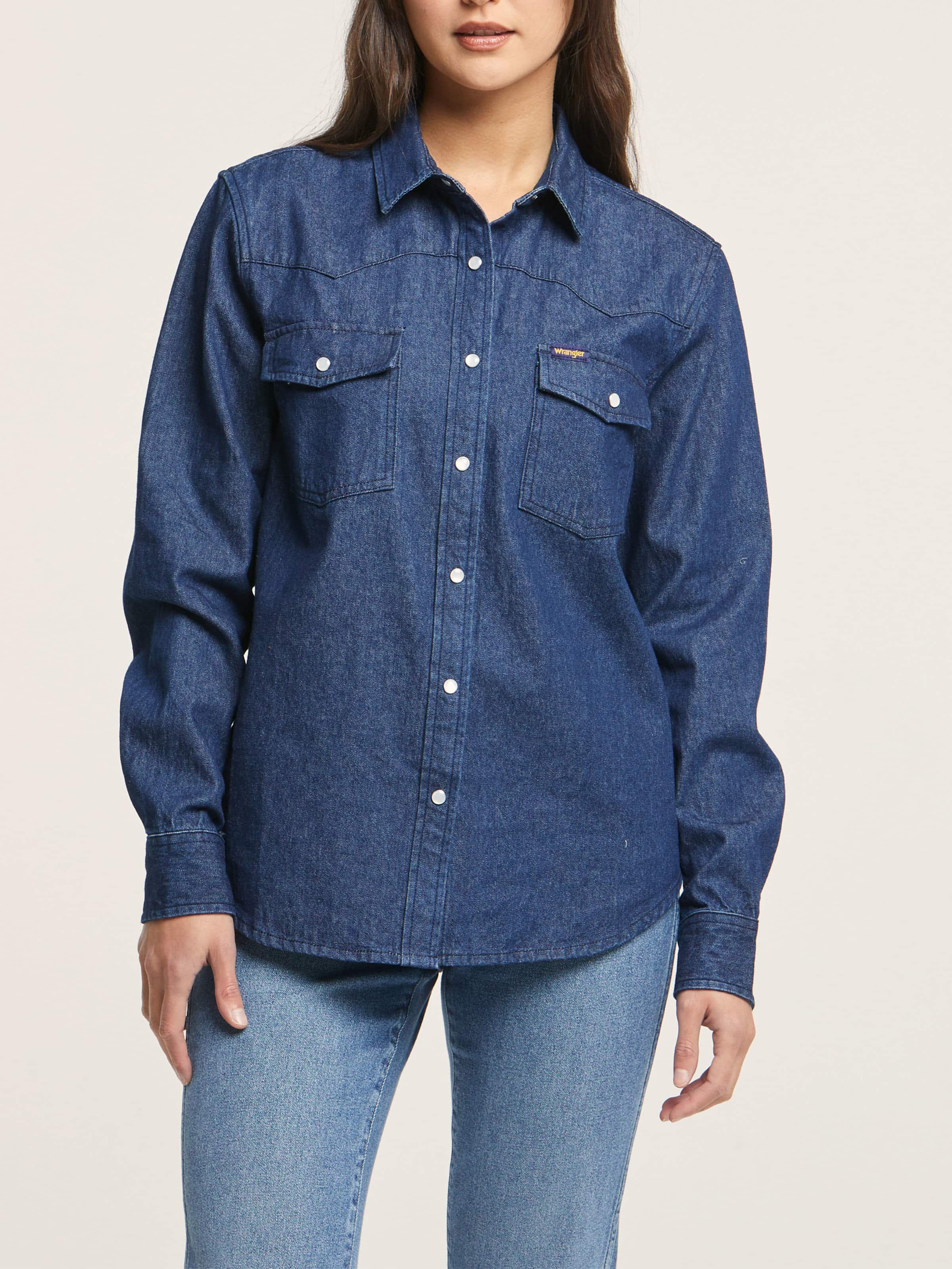 Western Shirt In Rinse