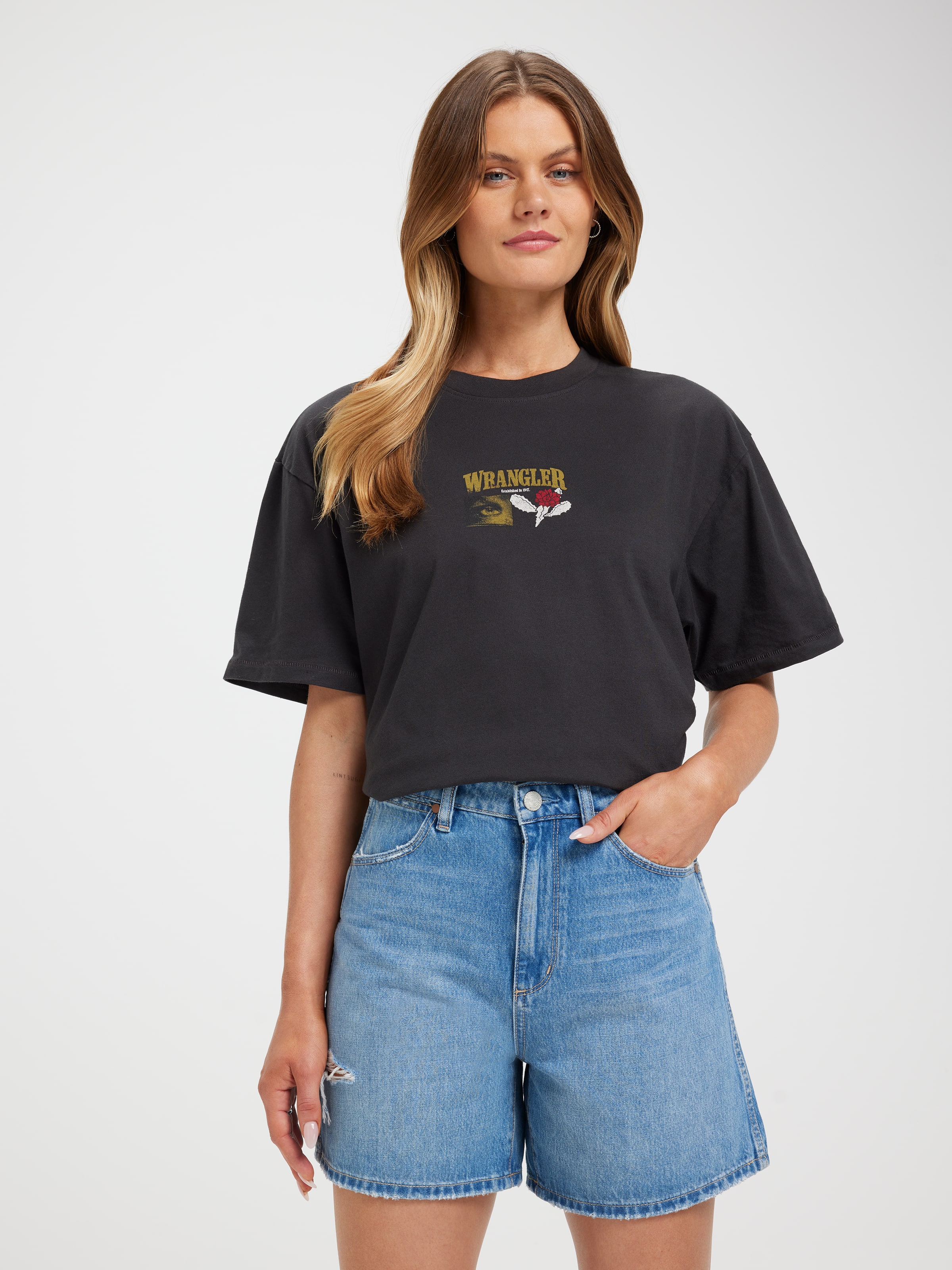 High Aline Short In Blue Cult