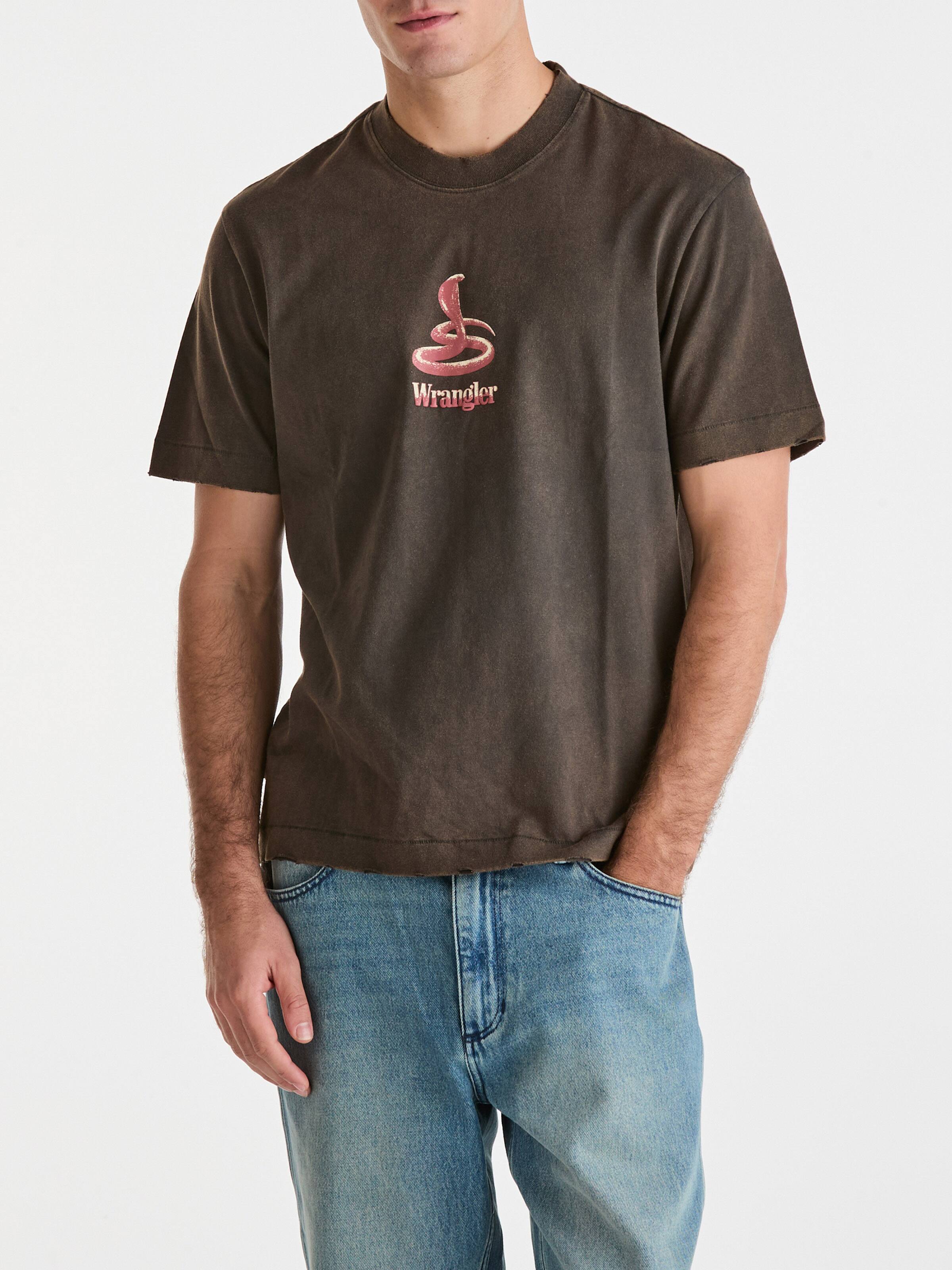 Snake Charmer Carmy Tee In Dark Slate