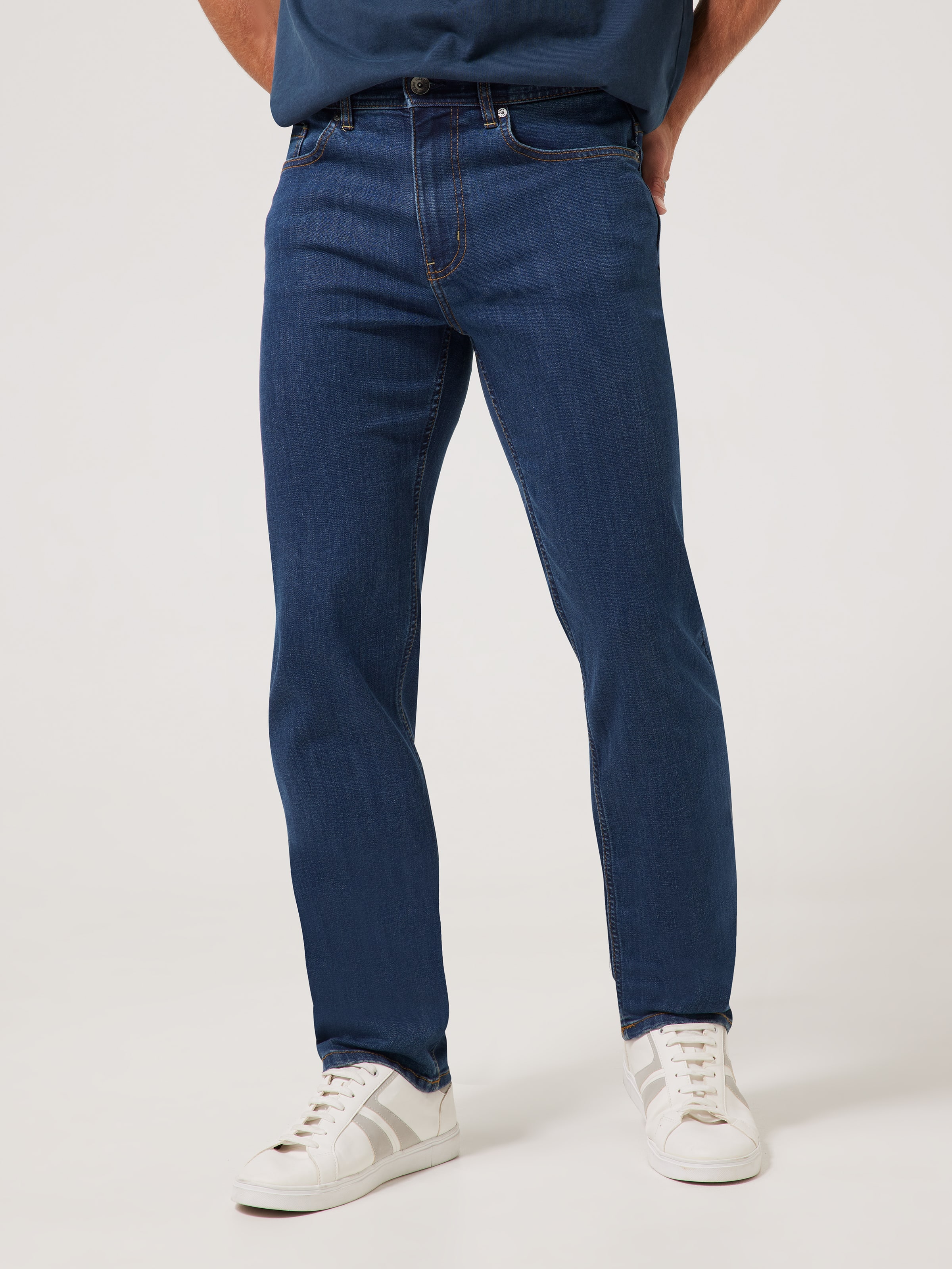 Stretch Regular Straight Leg Jean