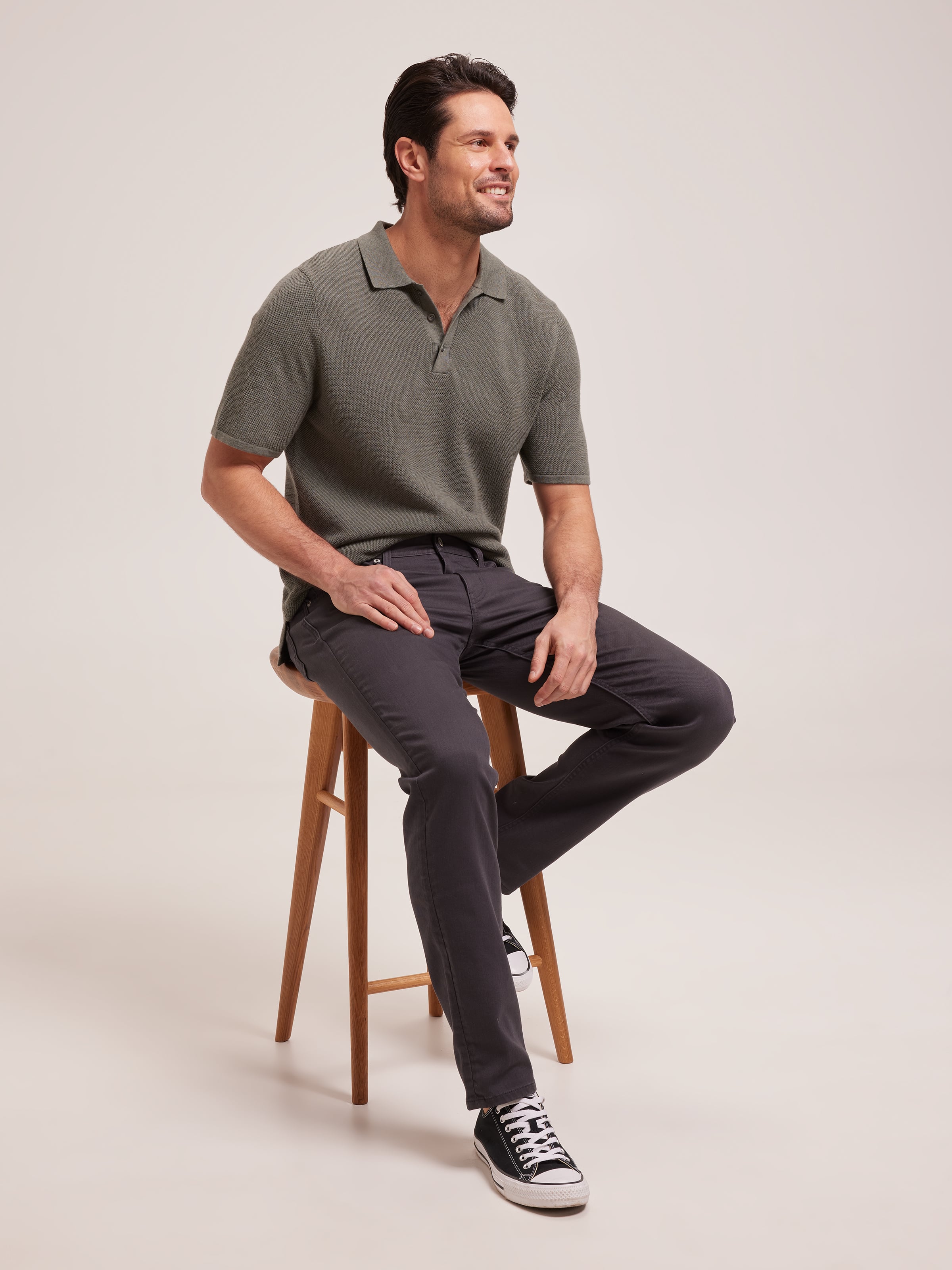 Stretch Regular Straight Leg Jean