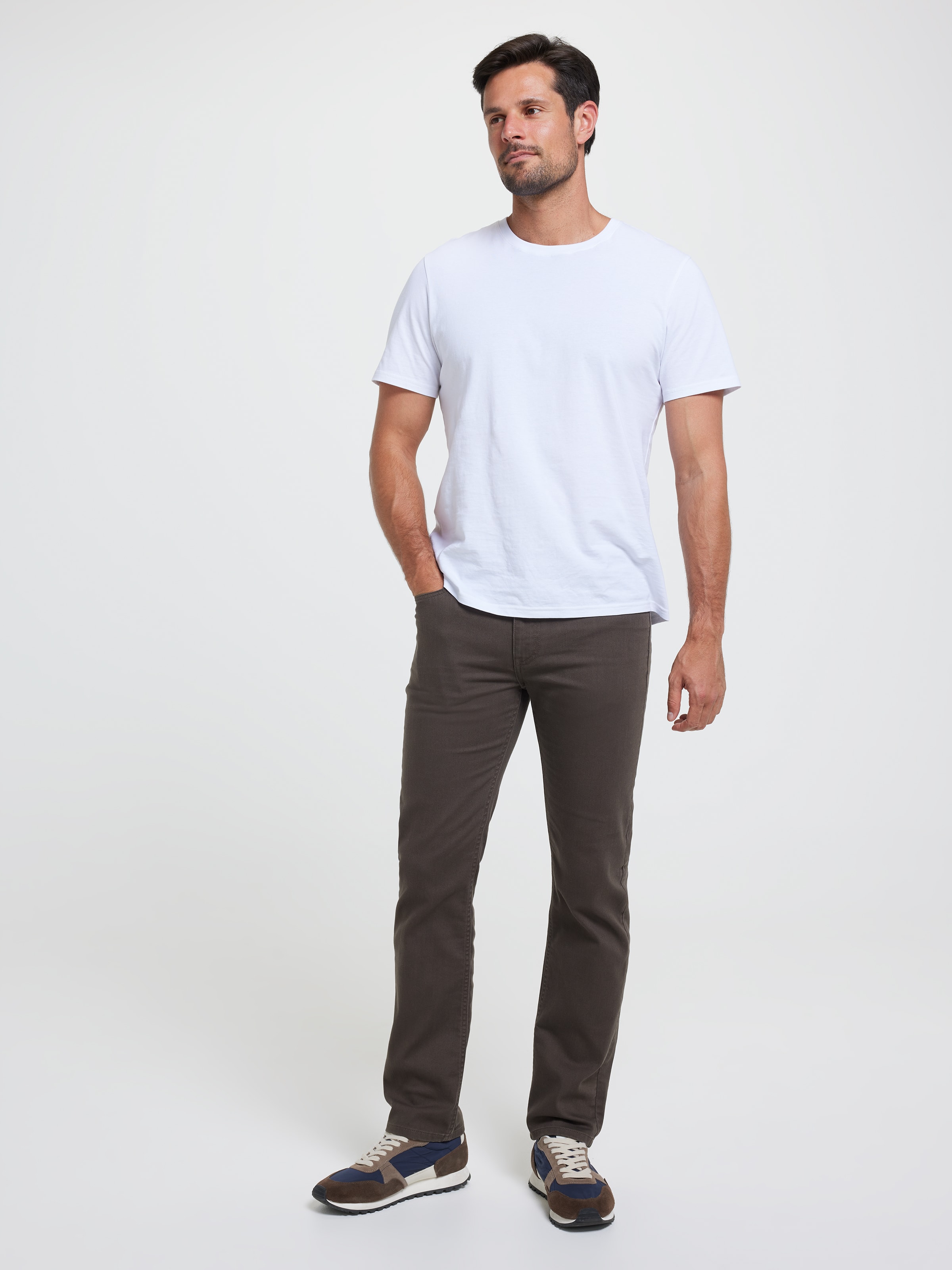 Stretch Regular Straight Leg Jean