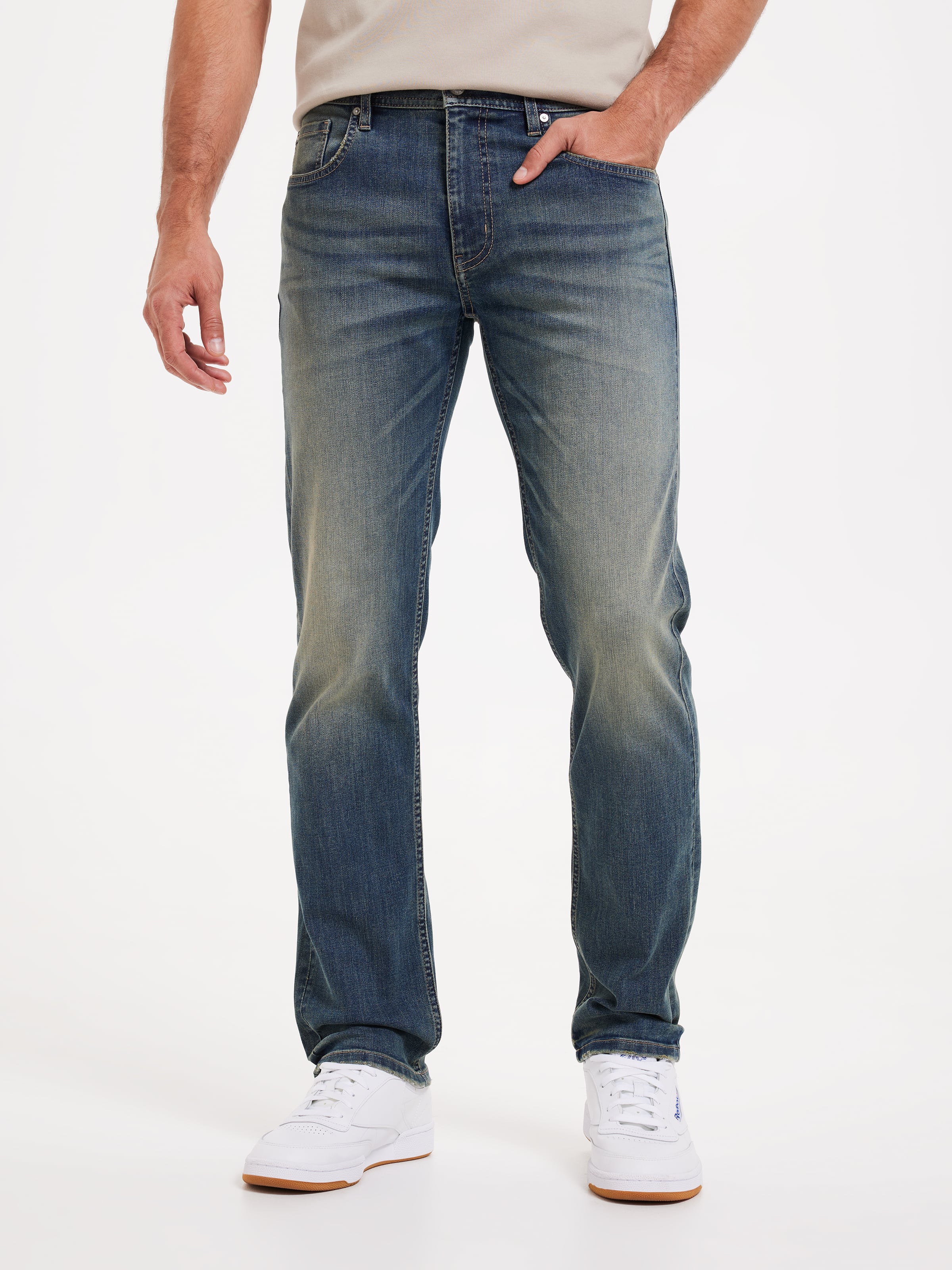 Stretch Regular Straight Leg Jean