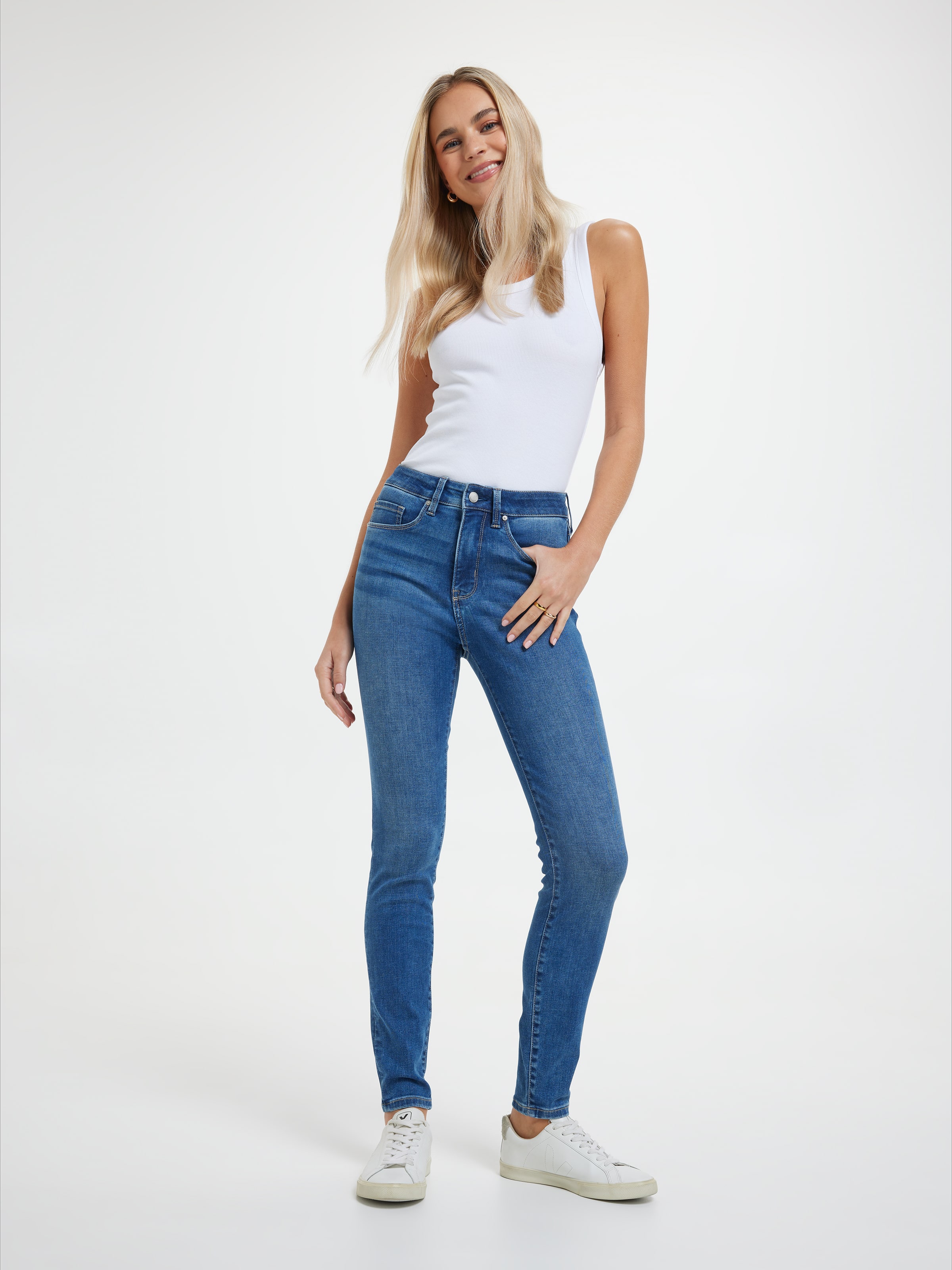 Reformed High Rise Skinny Full Length Jean