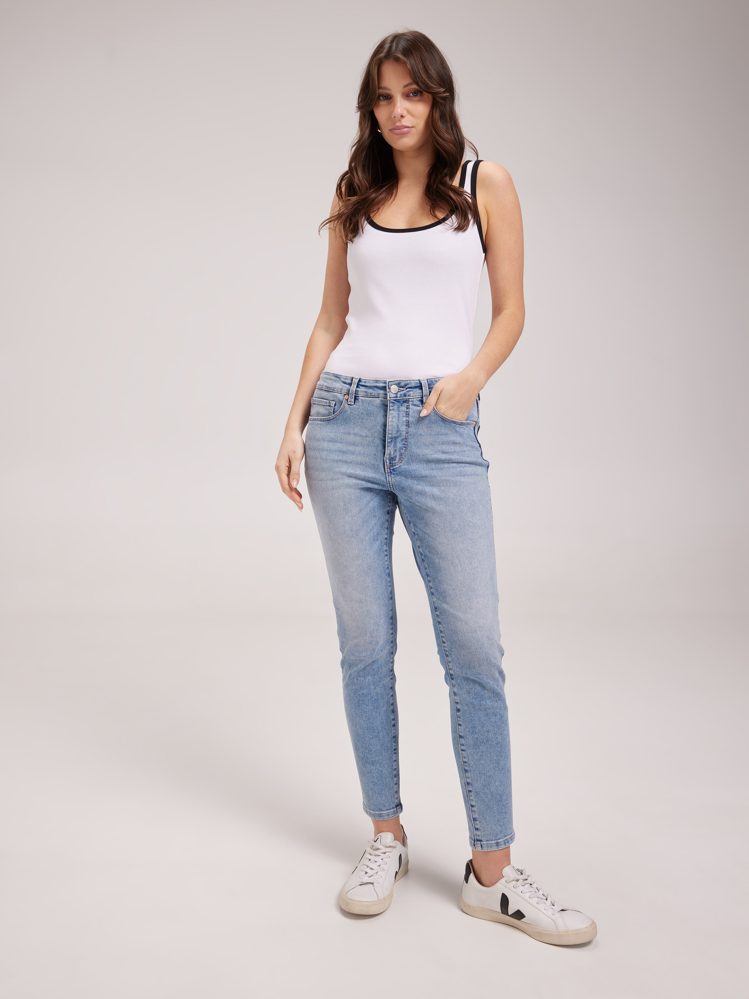 Reformed High Rise Curvy Skinny Ankle Jean