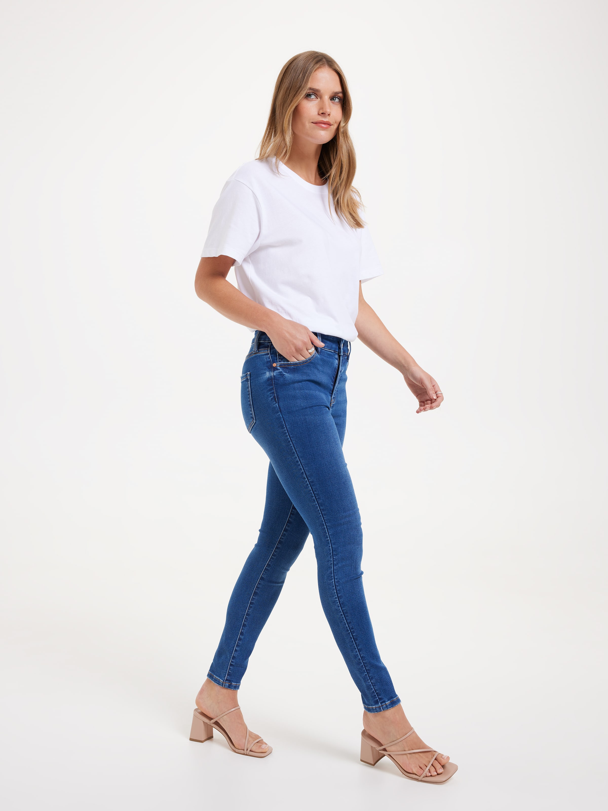 Amaze Mid Rise Skinny Ankle Jean