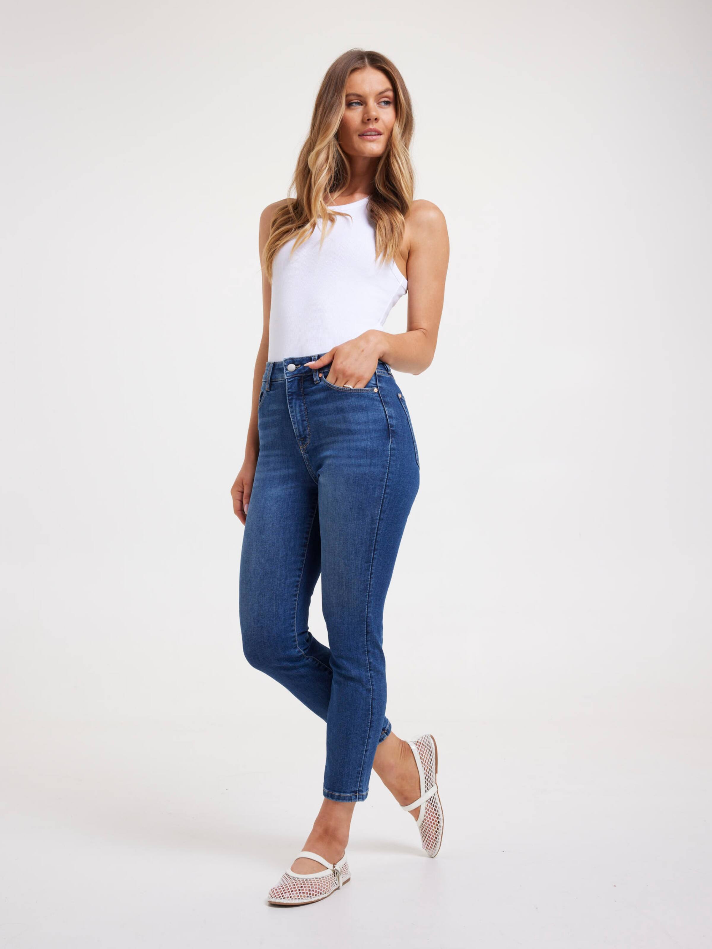 Reformed Sky High Slim Crop Jean