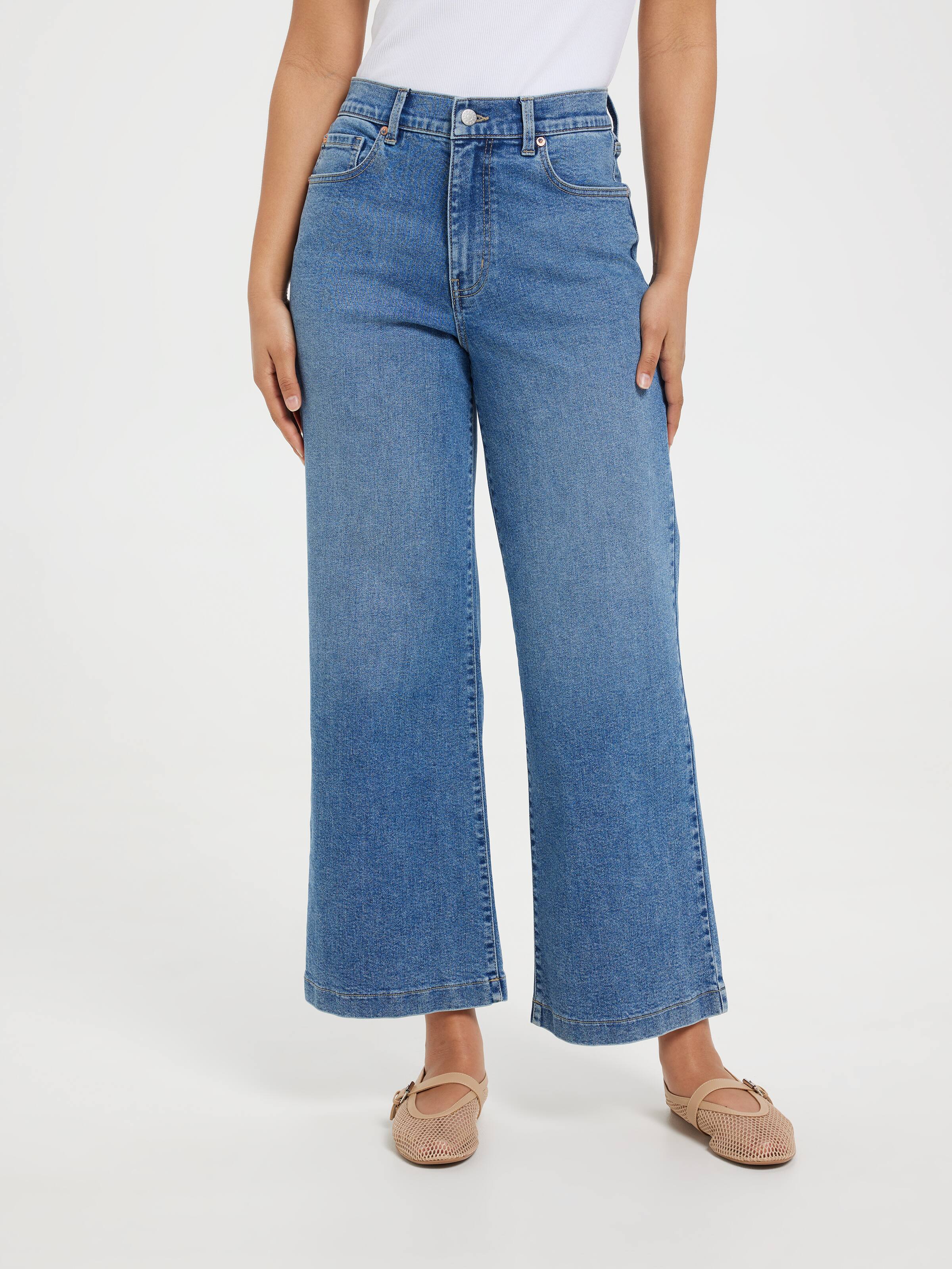 Originals High Rise Waist Forward Seam Wide Ankle