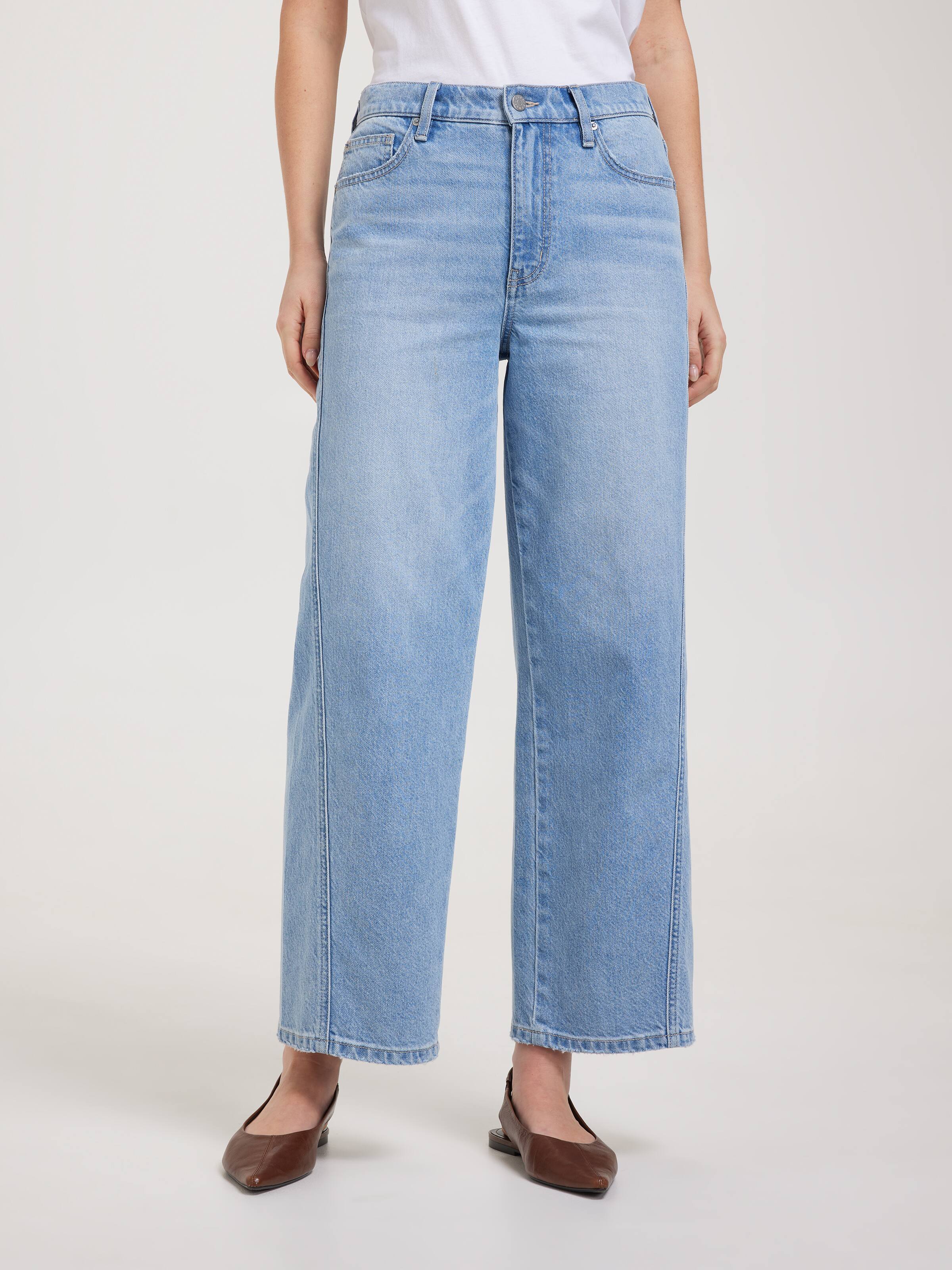 Originals High Rise Waist Forward Seam Wide Ankle