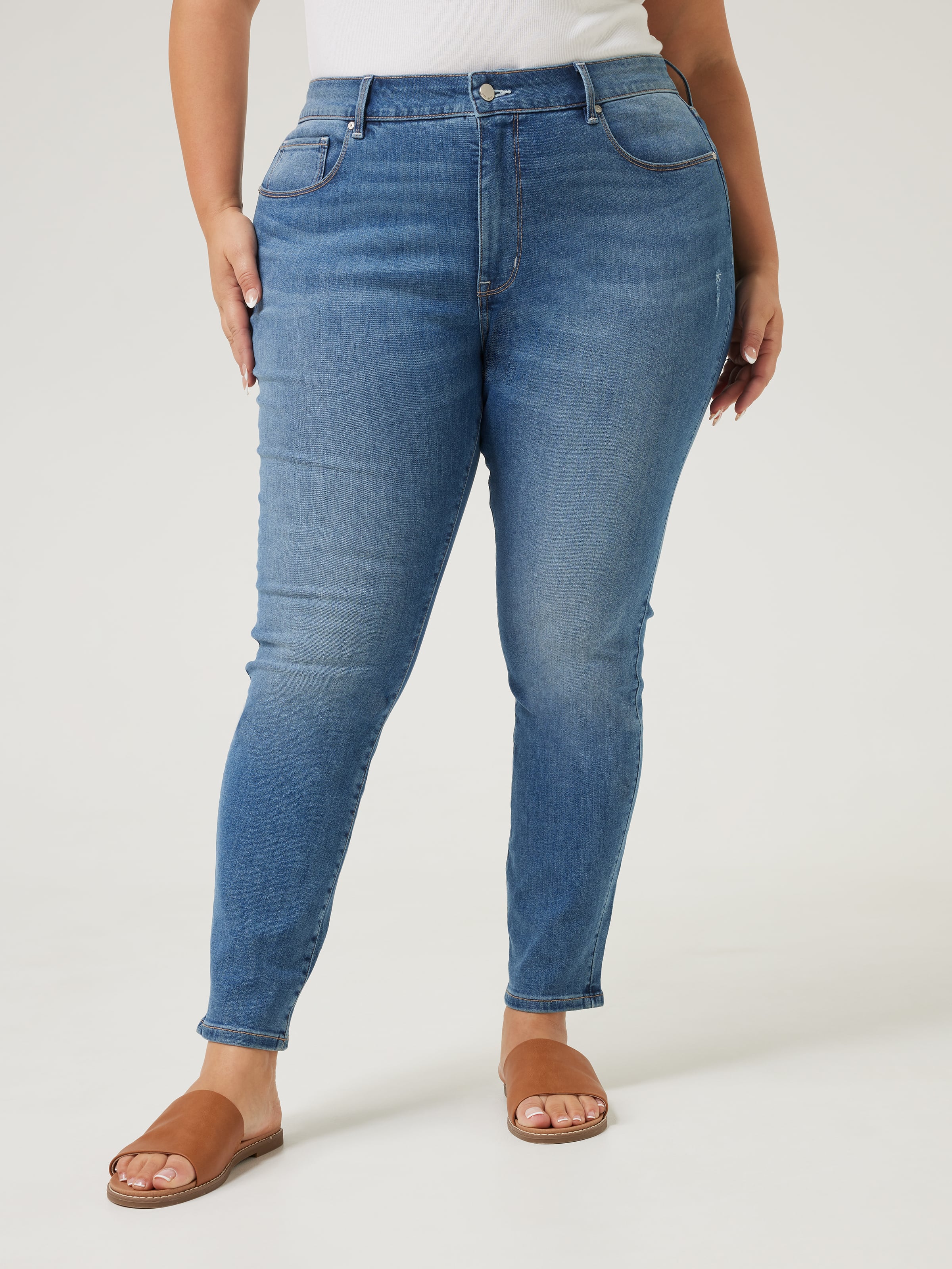 Curve Reformed Rip Skinny Ankle Jean