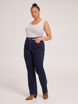 Curve Reformed High Rise Straight Jean