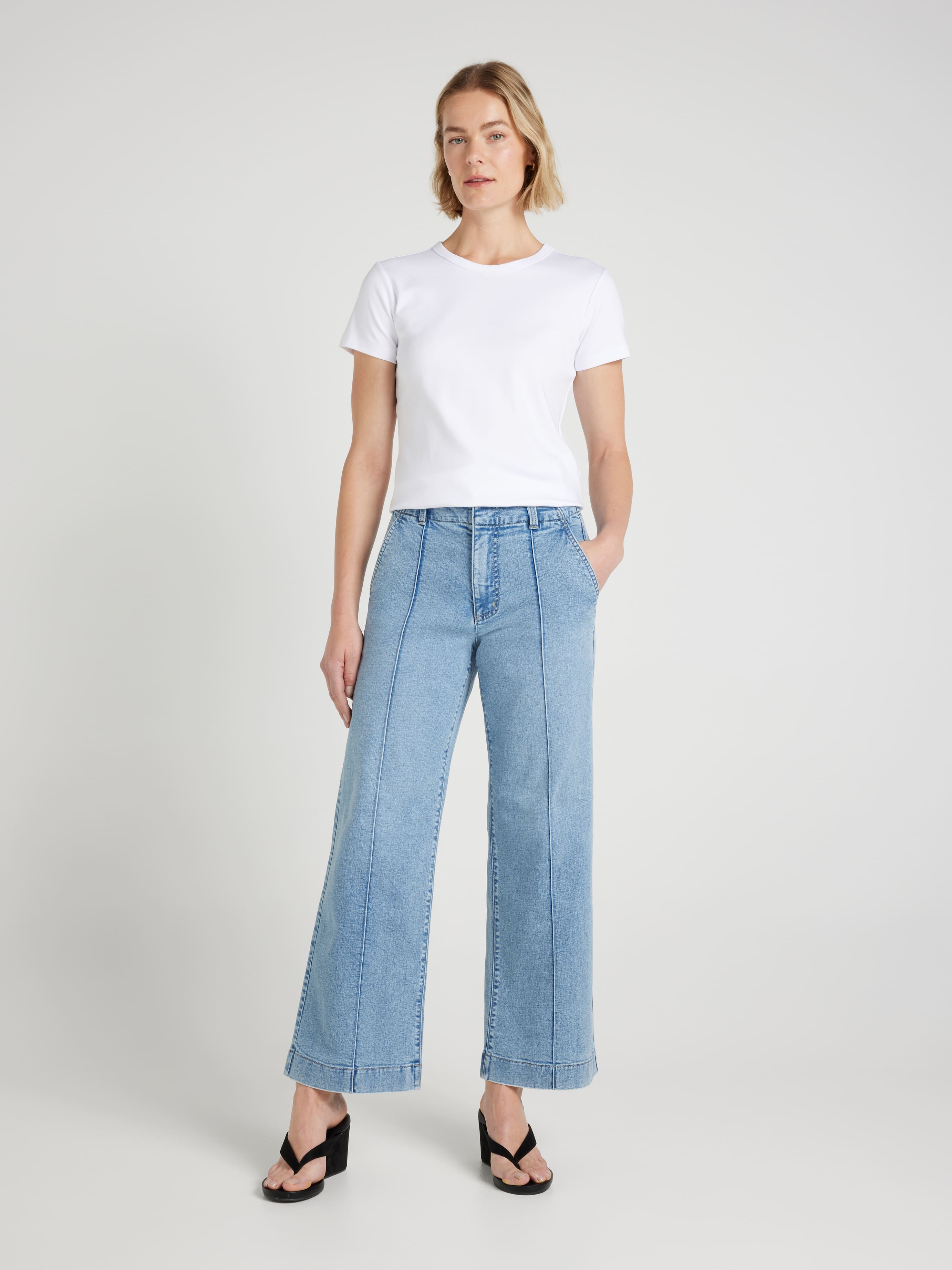 Originals Wide Ankle Pintuck Jean