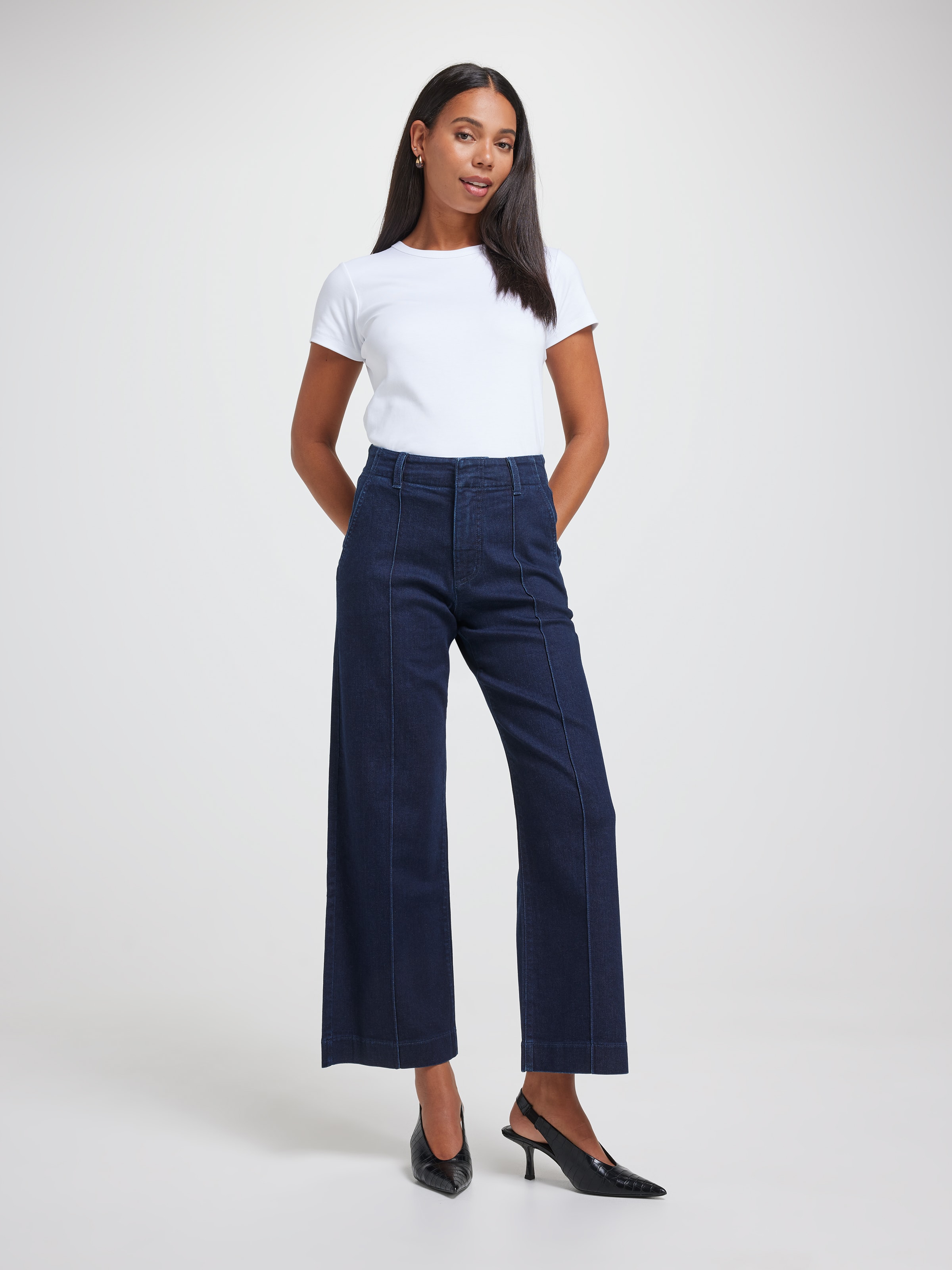 Originals Wide Ankle Pintuck Jean - Just Jeans Online