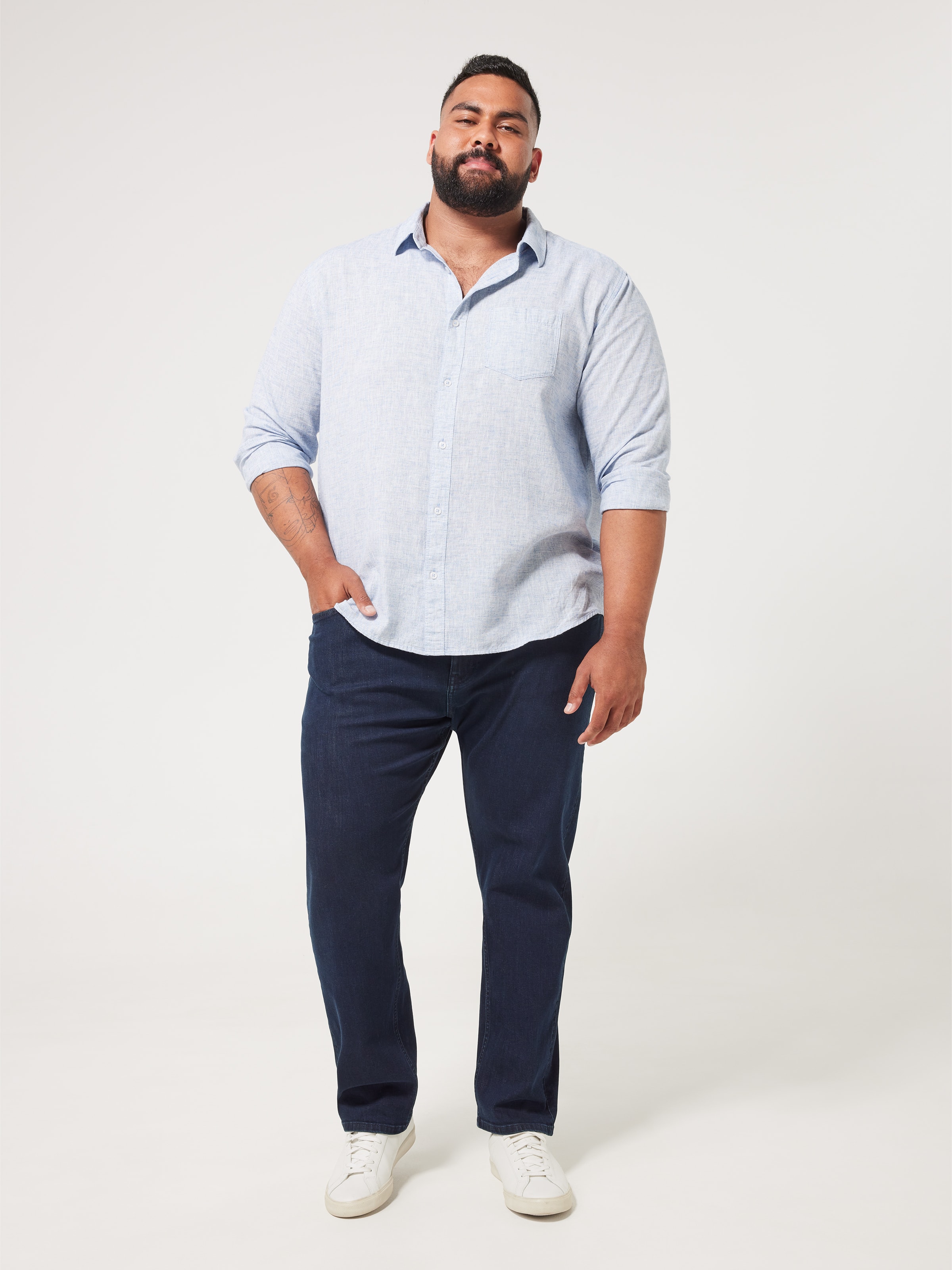 Extended Stretch Regular Straight Leg Jean